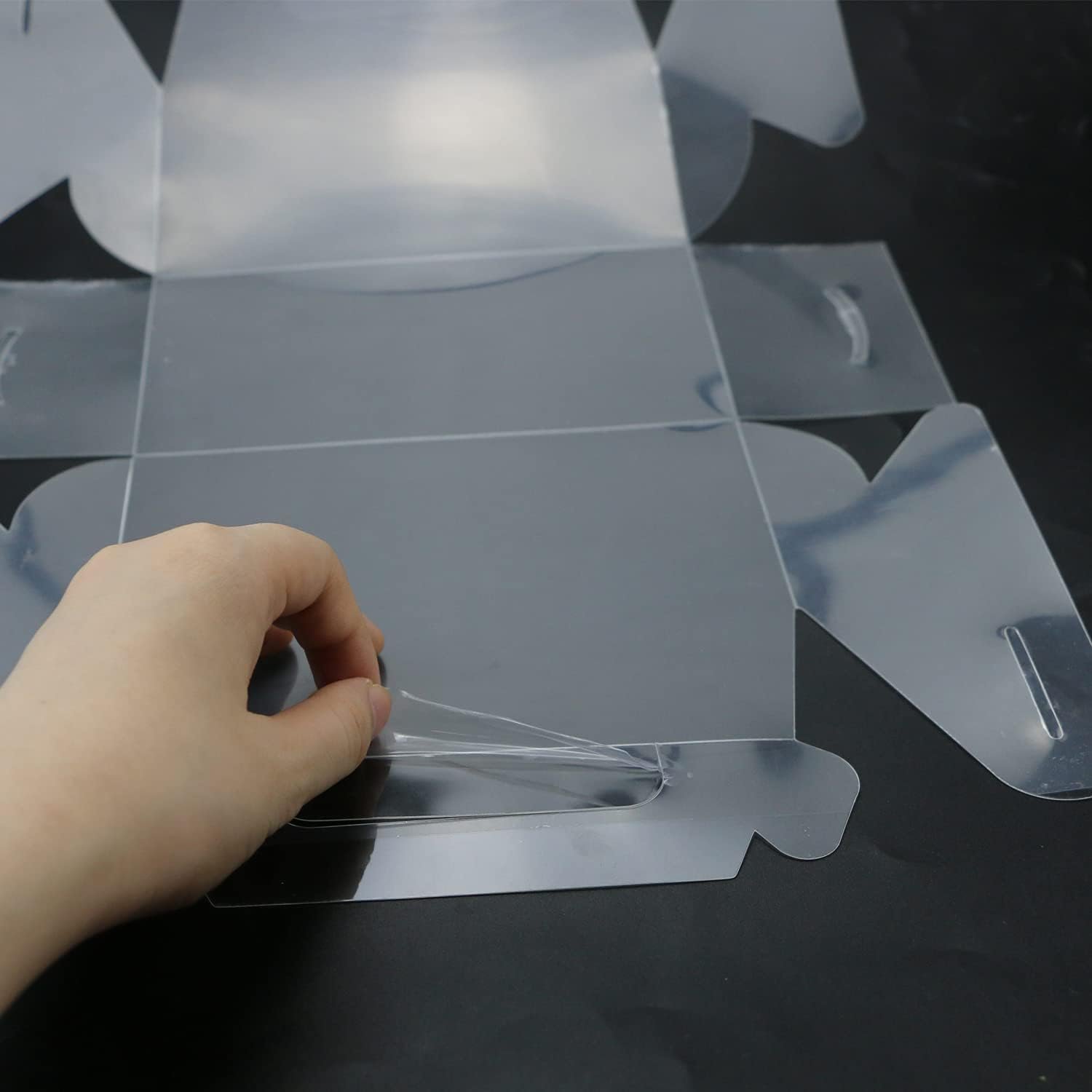 Großhandel klare Kaffeeboxen mit individueller Logooption, perfekt für Partygebäck, Dessert, Cookies und Geschenke (6,3