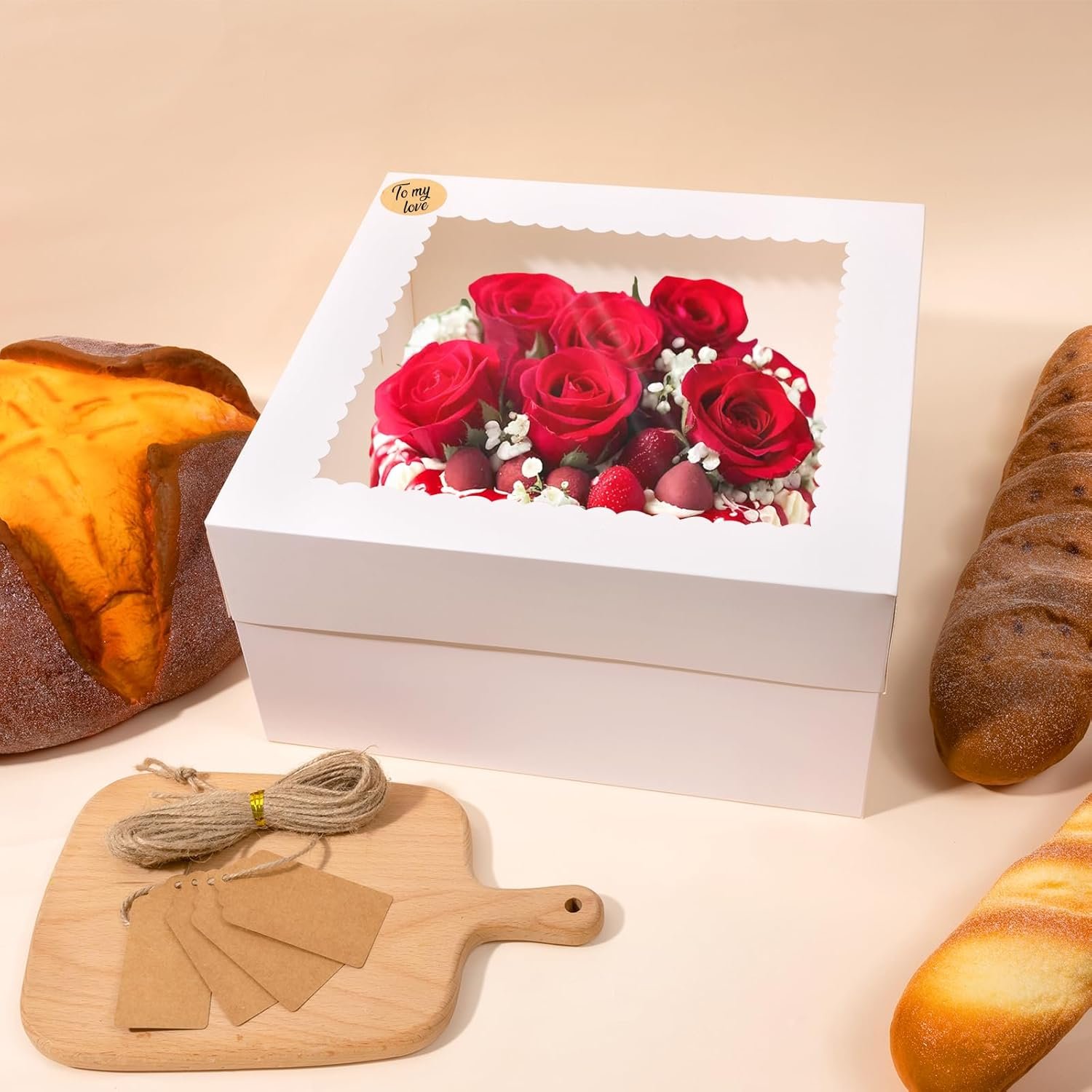 Großhandel 12x12x6 Cake Boxen mit Fenster, 4 Stück große Boxen für Kuchen mit Deckeln, ideal für Ostern, Muttertag, individuelle Logos, vom Hersteller, Bulk-Optionen für Backwaren und Kekse. Großhandel 12x12x6 Cake Boxen mit Fenster, 4 Stück große Boxen für Kuchen mit Deckeln, ideal für Ostern, Muttertag, individuelle Logos, vom Hersteller, Bulk-Optionen für Backwaren und Kekse.