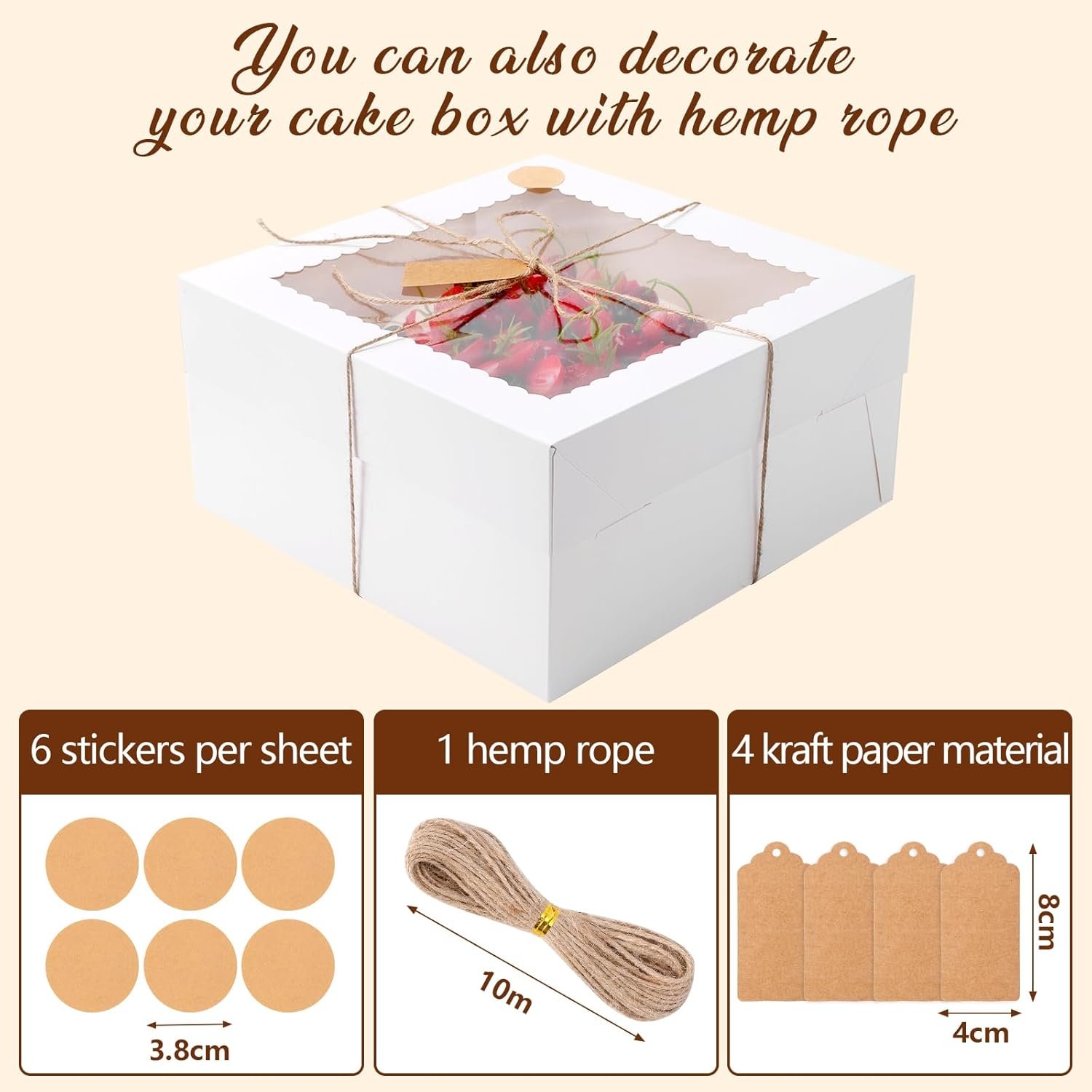 Großhandel 12x12x6 Cake Boxen mit Fenster, 4 Stück große Boxen für Kuchen mit Deckeln, ideal für Ostern, Muttertag, individuelle Logos, vom Hersteller, Bulk-Optionen für Backwaren und Kekse. Großhandel 12x12x6 Cake Boxen mit Fenster, 4 Stück große Boxen für Kuchen mit Deckeln, ideal für Ostern, Muttertag, individuelle Logos, vom Hersteller, Bulk-Optionen für Backwaren und Kekse.