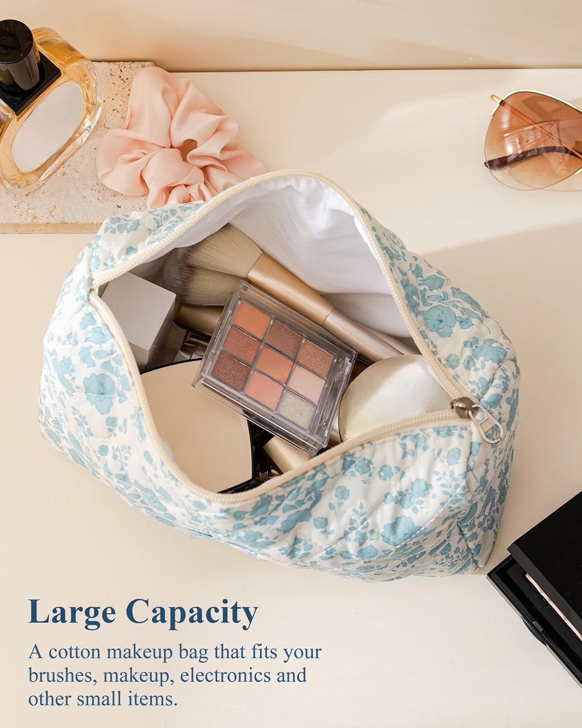 Großhandel kosmetische Tasche, große Reisemaquitüte aus Baumwolle mit hübschem floralen Design, individuell bedruckbar, Hersteller für Frauen und Mädchen, Bulk-Bestellungen willkommen. Großhandel kosmetische Tasche, große Reisemaquitüte aus Baumwolle mit hübschem floralen Design, individuell bedruckbar, Hersteller für Frauen und Mädchen, Bulk-Bestellungen willkommen.