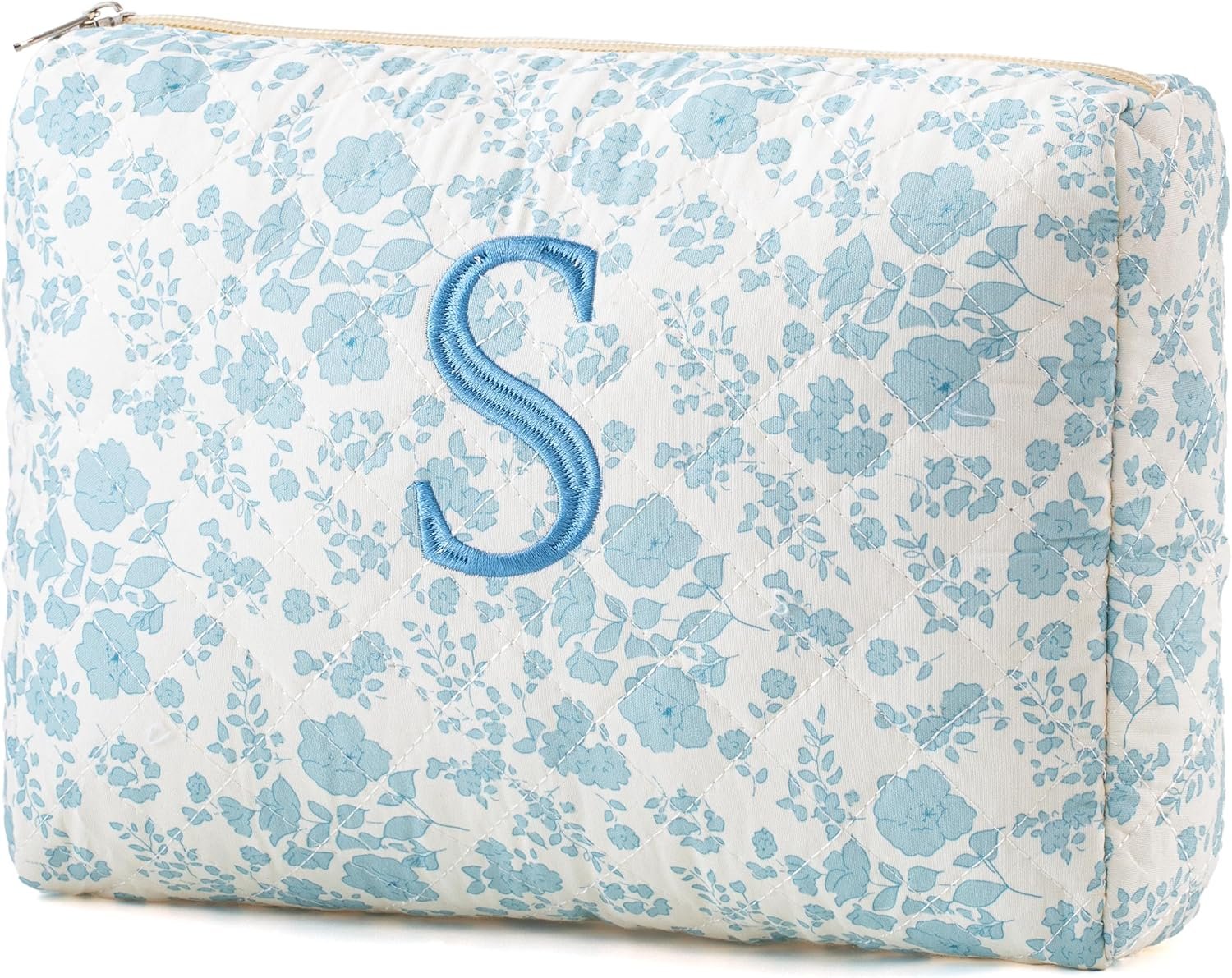 Großhandel kosmetische Tasche, große Reisemaquitüte aus Baumwolle mit hübschem floralen Design, individuell bedruckbar, Hersteller für Frauen und Mädchen, Bulk-Bestellungen willkommen.