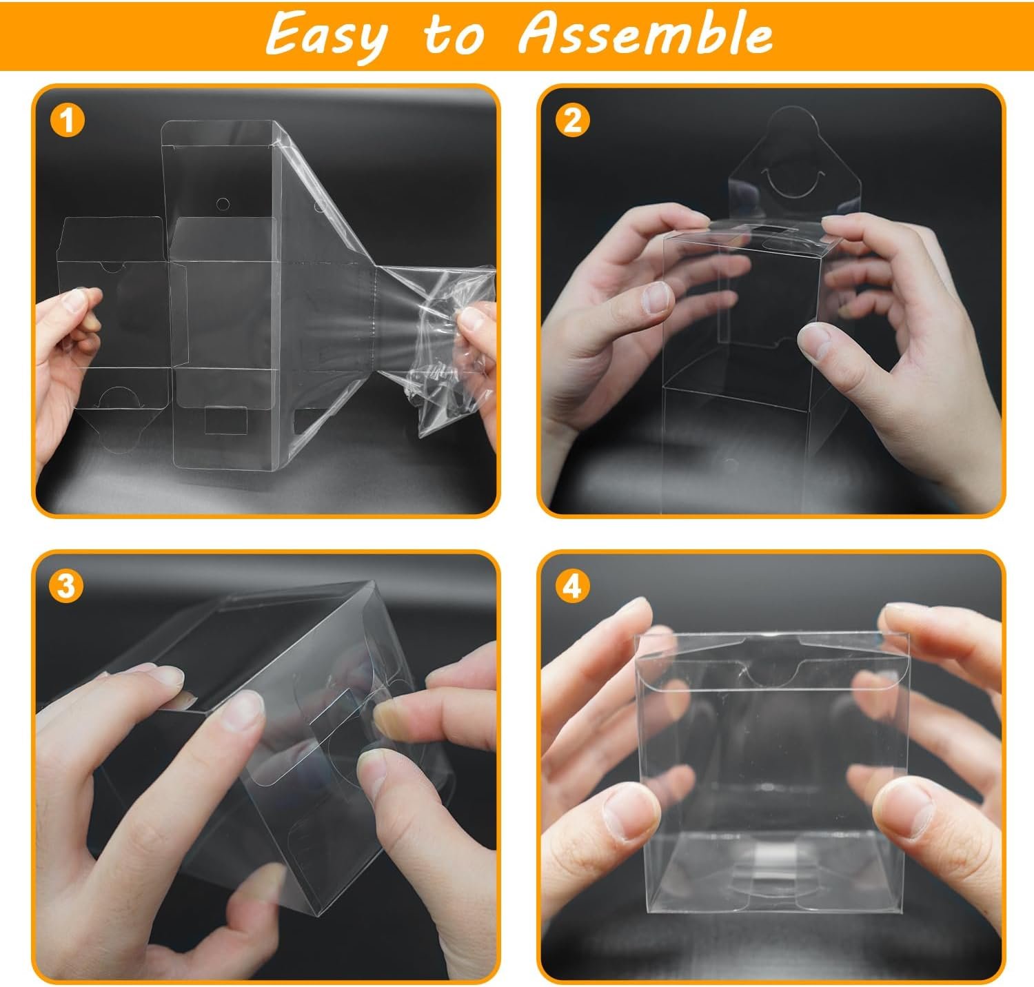 Großhandel 50 Stück klare Favoritenboxen 3x3x3 Zoll, kleine Geschenkbox für Cupcakes, individuelles Logo für Hochzeit und Geburtstag, Hersteller von Verpackungslösungen.