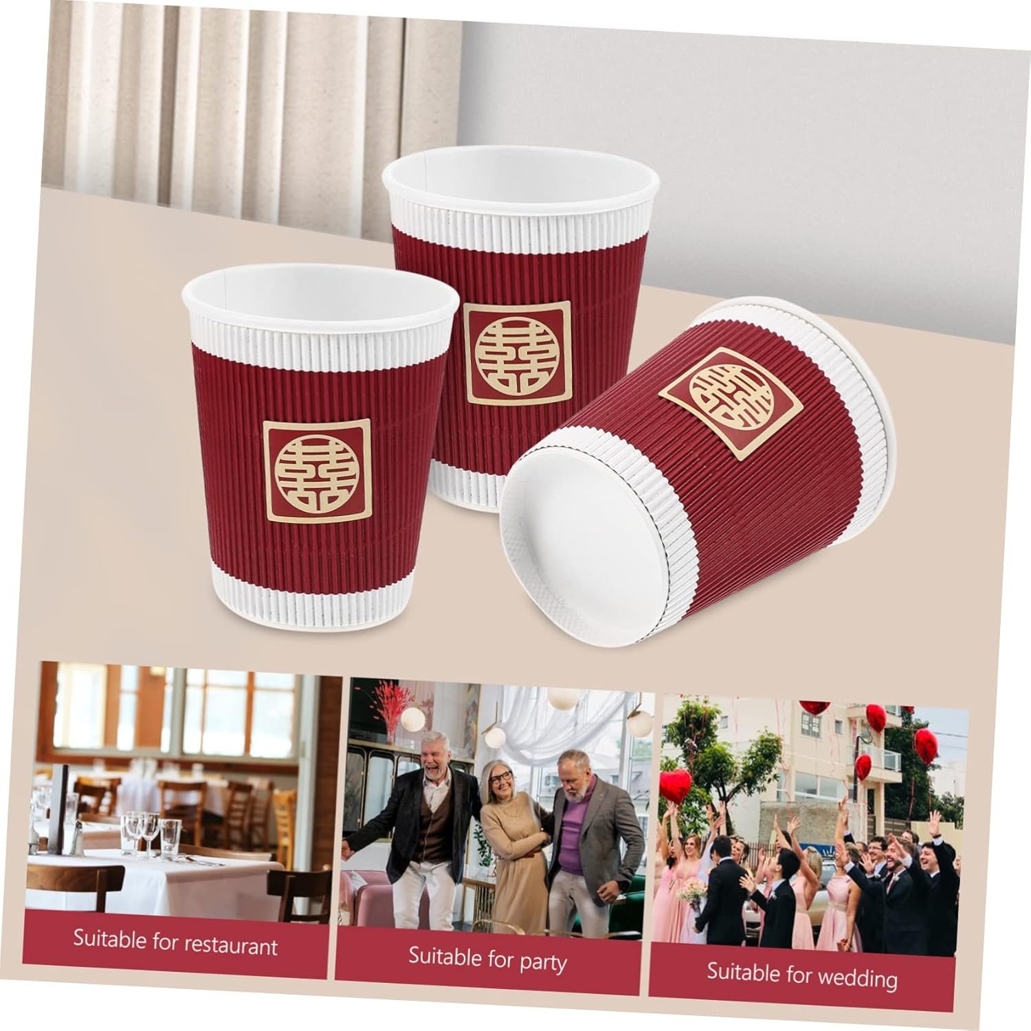 Großhandel 20 Stück Pinke Pappbecher für Hochzeiten, individuell bedruckbar, Hersteller von Einwegbechern für Spirituosen.