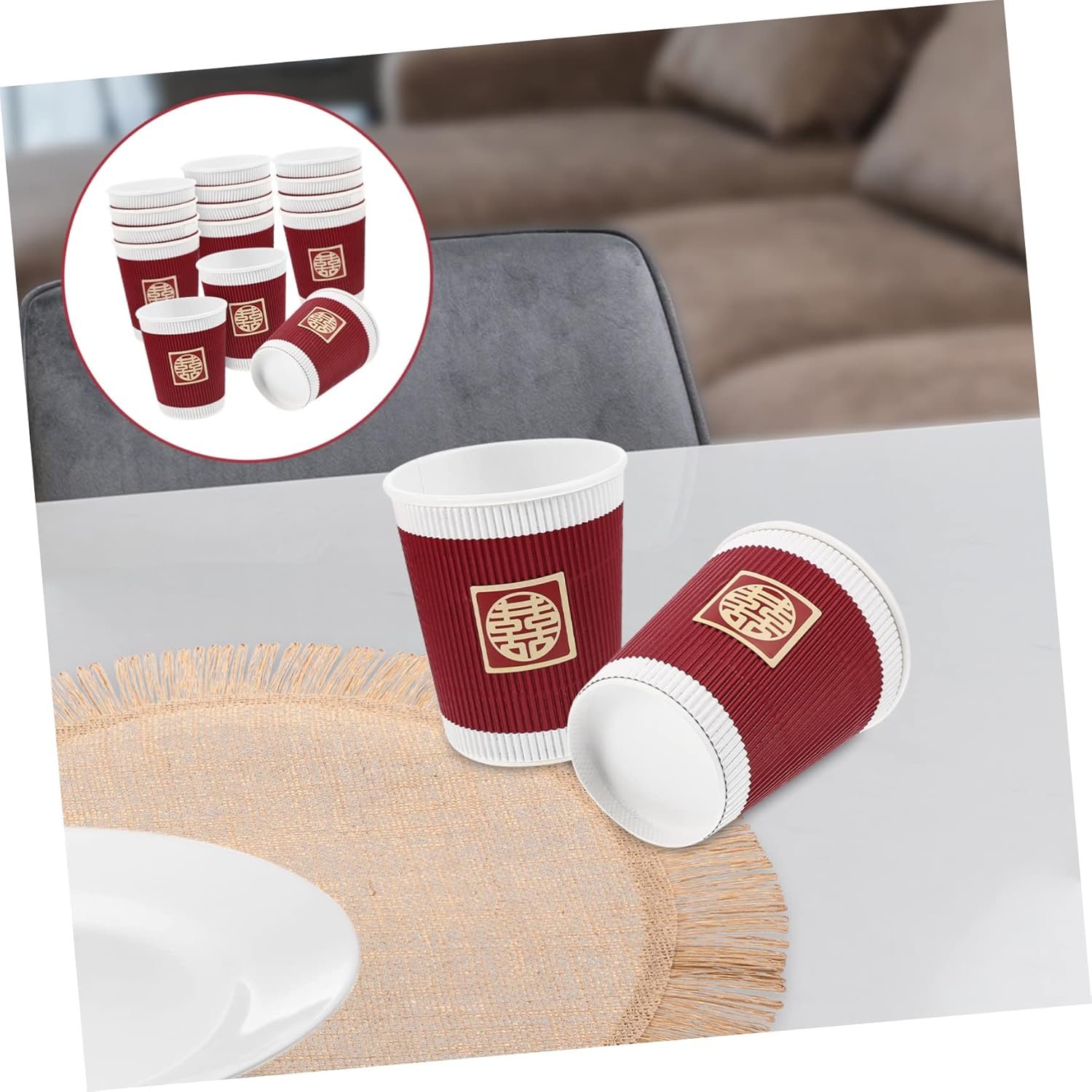 Großhandel 20 Stück Pinke Pappbecher für Hochzeiten, individuell bedruckbar, Hersteller von Einwegbechern für Spirituosen.