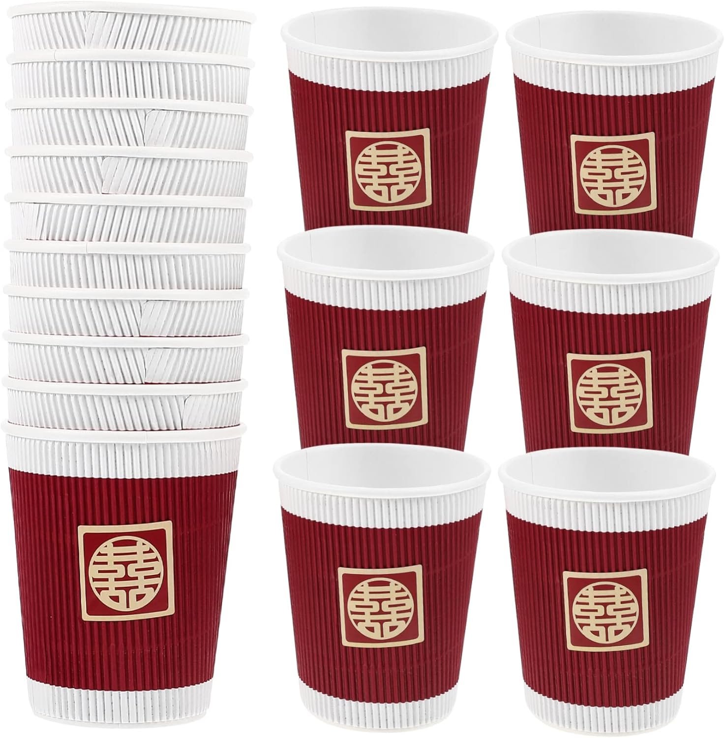 Großhandel 20 Stück Pinke Pappbecher für Hochzeiten, individuell bedruckbar, Hersteller von Einwegbechern für Spirituosen.