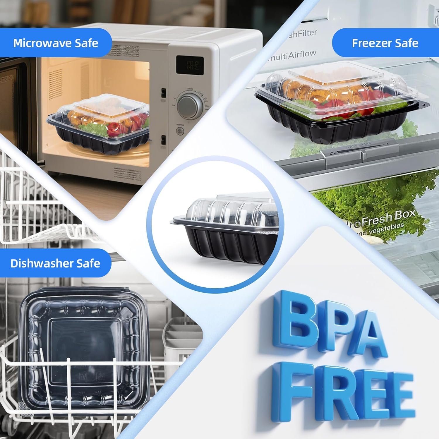 Großhandel Takeout Containers 25 Pack mit 34 oz und 8