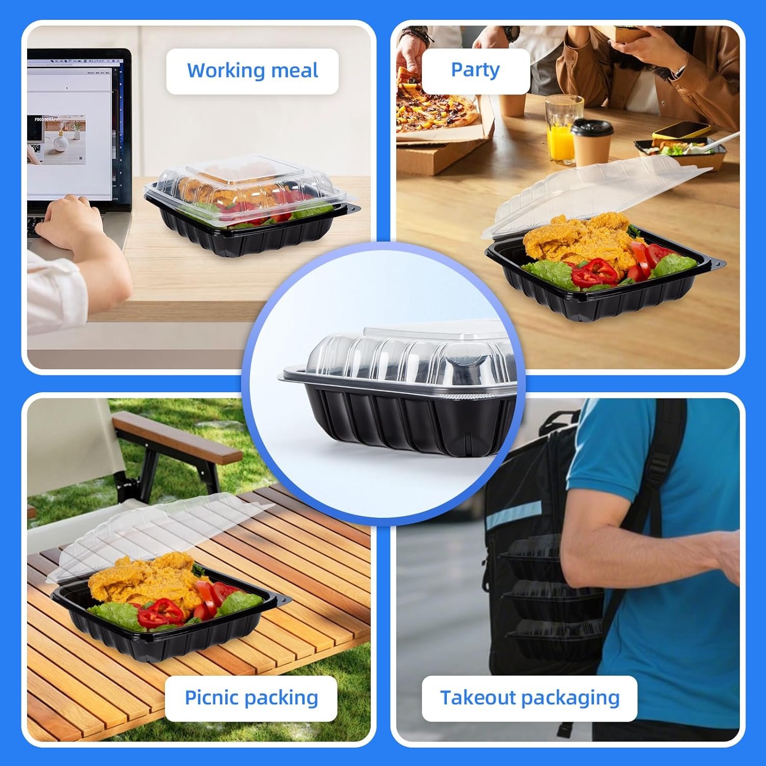 Großhandel Takeout Containers 25 Pack mit 34 oz und 8