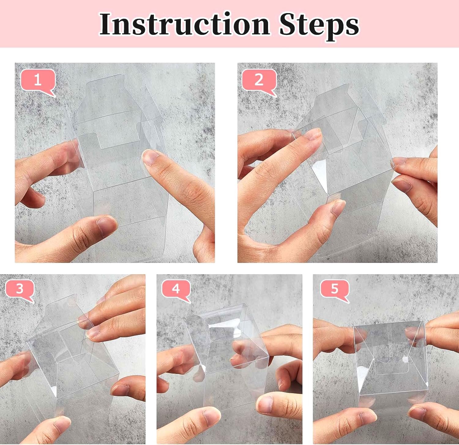 Großhandel 60 PCS Mini transparente Würfelförmige Boxen, 2x2x2 Zoll für kleine Geschenke, individuell bedruckbar mit eigenem Logo, ideal für Hochzeiten, Babypartys und Geburtstagsfeiern. OEM Hersteller für individuelle Geschenkverpackungen im Bulk.