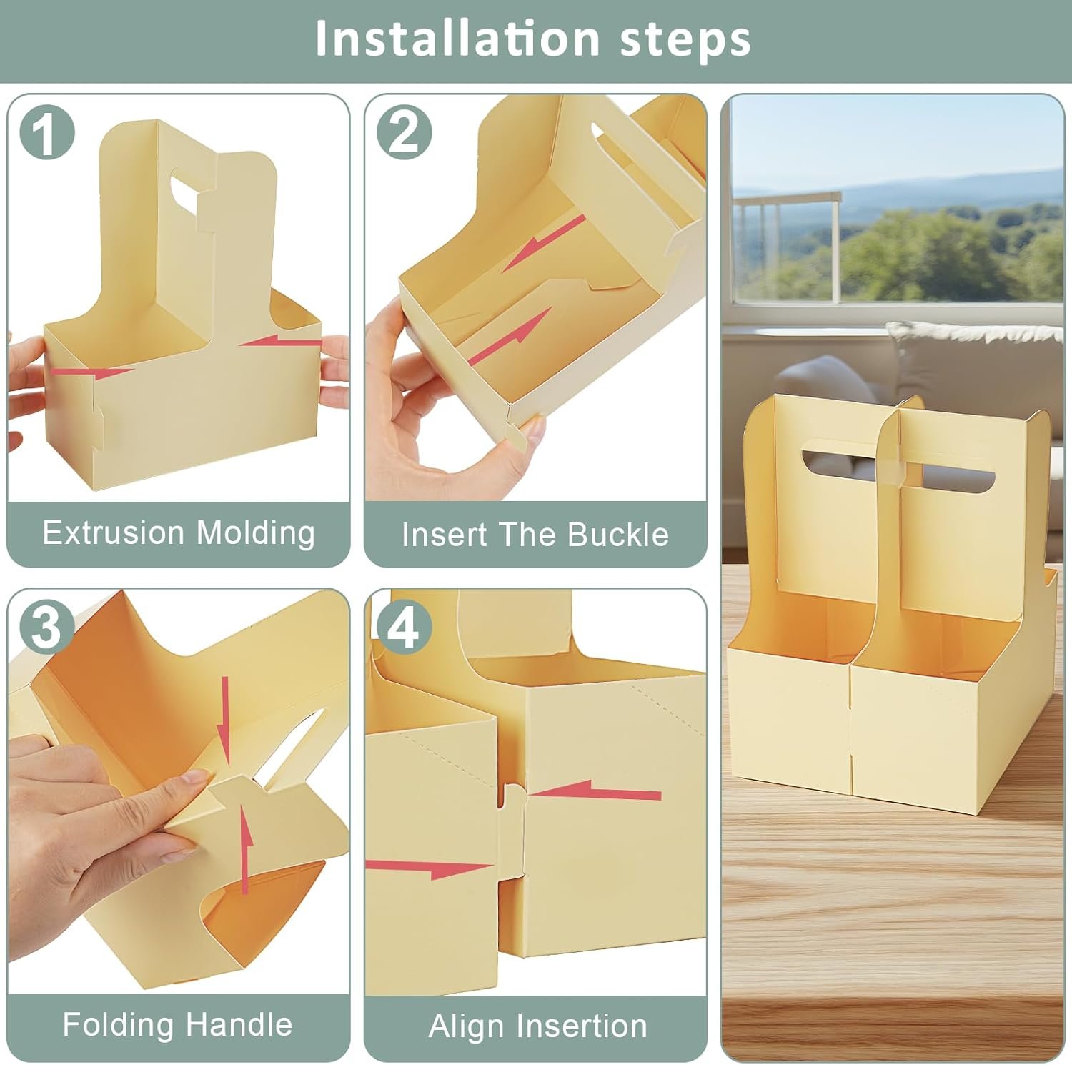 Großhandel 2 Cup Drink Carrier für heiße und kalte Getränke mit Handle, 16 Pack Einweg-Trinkträger mit Bechersleeves & Sticker, OEM für Lebensmittellieferungen oder Mitnahme.