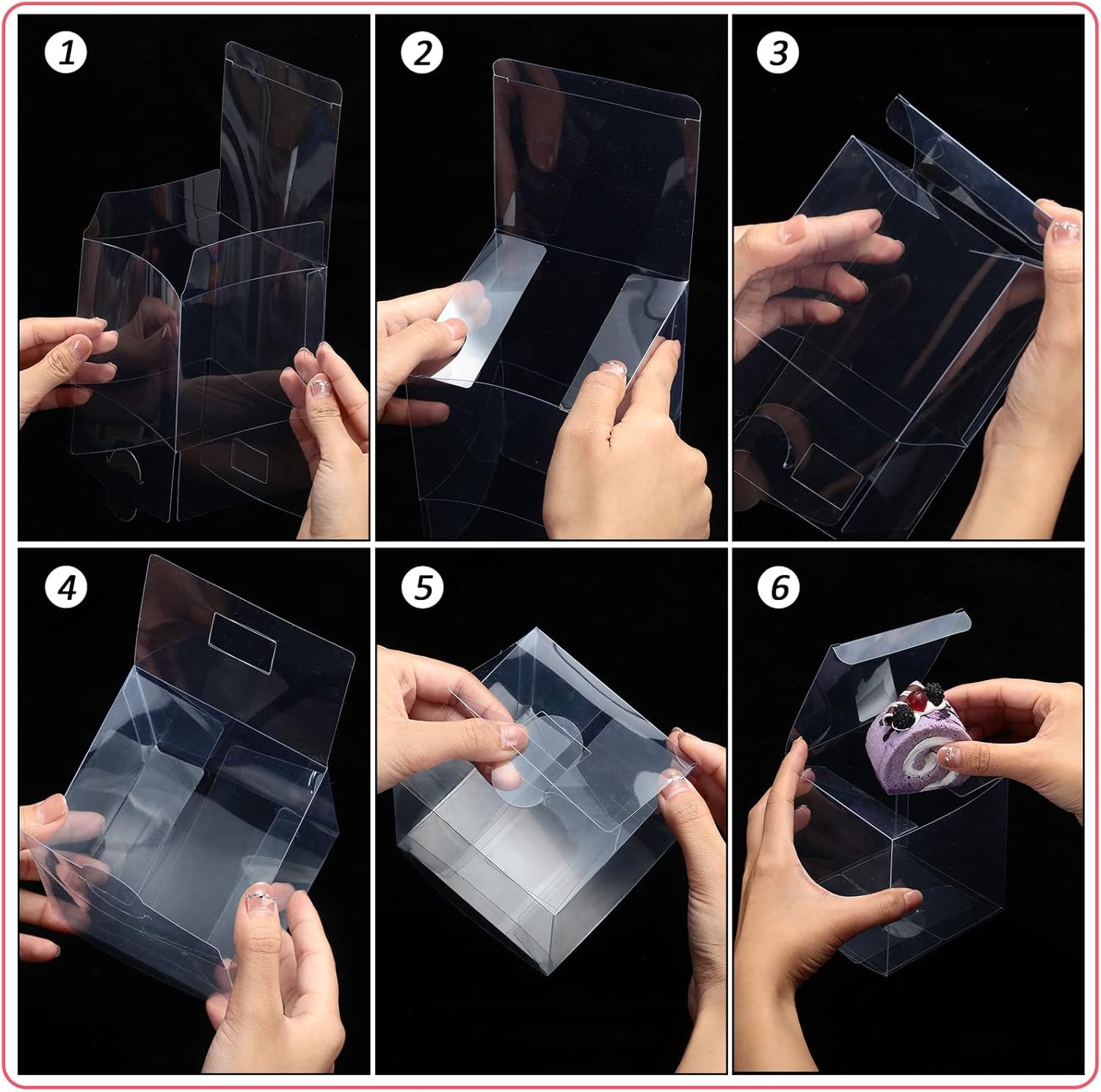 Großhandel 100 Stück transparente Favorit Boxen 4 x 4 x 4 Zoll für Gutscheine, individuell bedruckt mit eigenem Logo, ideal für Ausbildung, Hochzeiten, Baby-Partys, Macarons und Kekse von einem zuverlässigen Hersteller. Großhandel 100 Stück transparente Favorit Boxen 4 x 4 x 4 Zoll für Gutscheine, individuell bedruckt mit eigenem Logo, ideal für Ausbildung, Hochzeiten, Baby-Partys, Macarons und Kekse von einem zuverlässigen Hersteller.