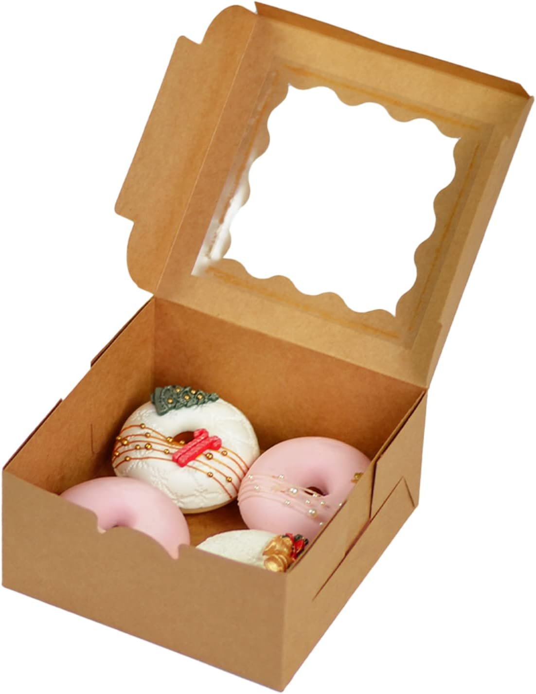 Großhandel 30-Packs robuste Macaroon Boxen mit Fenster 6x6x3 Zoll für Bäckereien, individuelles Logo, Hersteller von hochwertigen Verpackungen