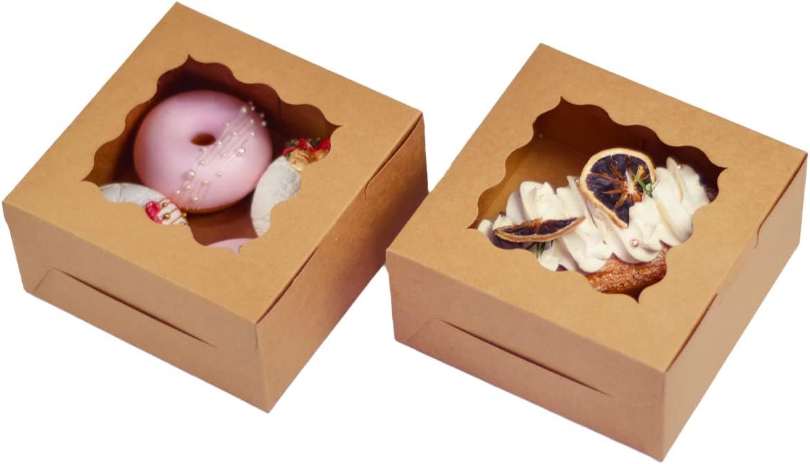Großhandel 30-Packs robuste Macaroon Boxen mit Fenster 6x6x3 Zoll für Bäckereien, individuelles Logo, Hersteller von hochwertigen Verpackungen