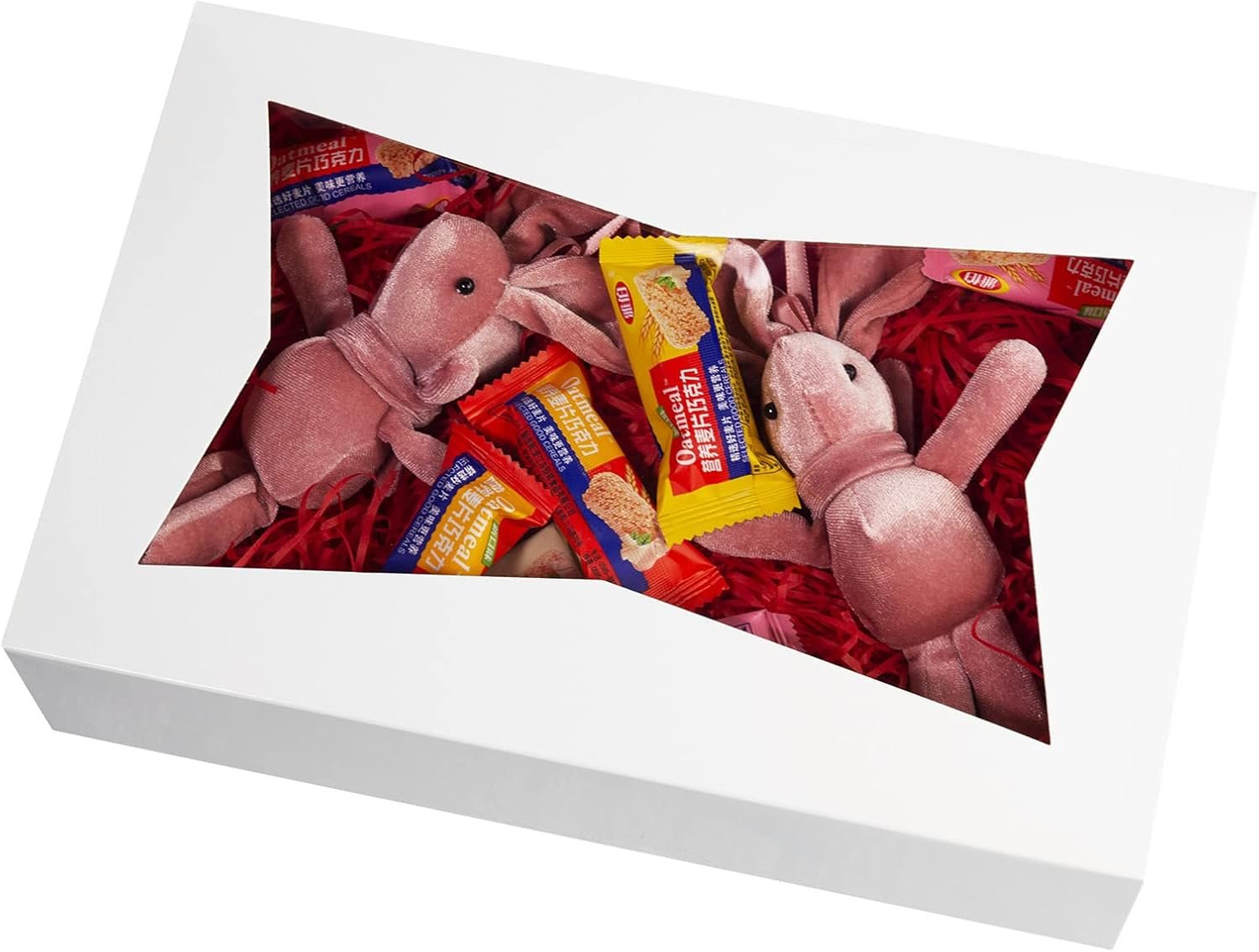 Großhandel 15er-Pack weiße Backbox für Gebäck 12x8x3 Zoll, große Donuts, Muffins, Plätzchen mit PVC-Fenster - Auto-Pop-up Naturpapierbox, Lieferant für individuelle Logos und Eigenmarken.