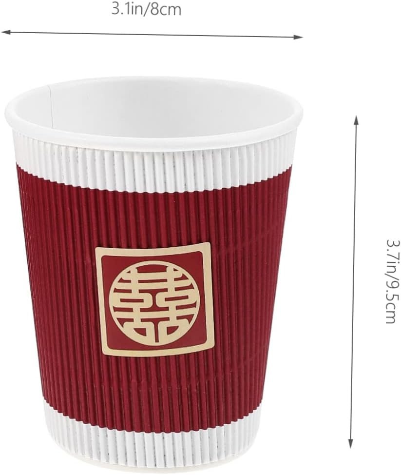 Großhandel 20 Stück Hochzeitsmotto Einweg-Papbecher mit elegantem Design in Pink und Blau, individueller Logo-Druck möglich, vom Hersteller für Bulk-Bestellungen erhältlich.