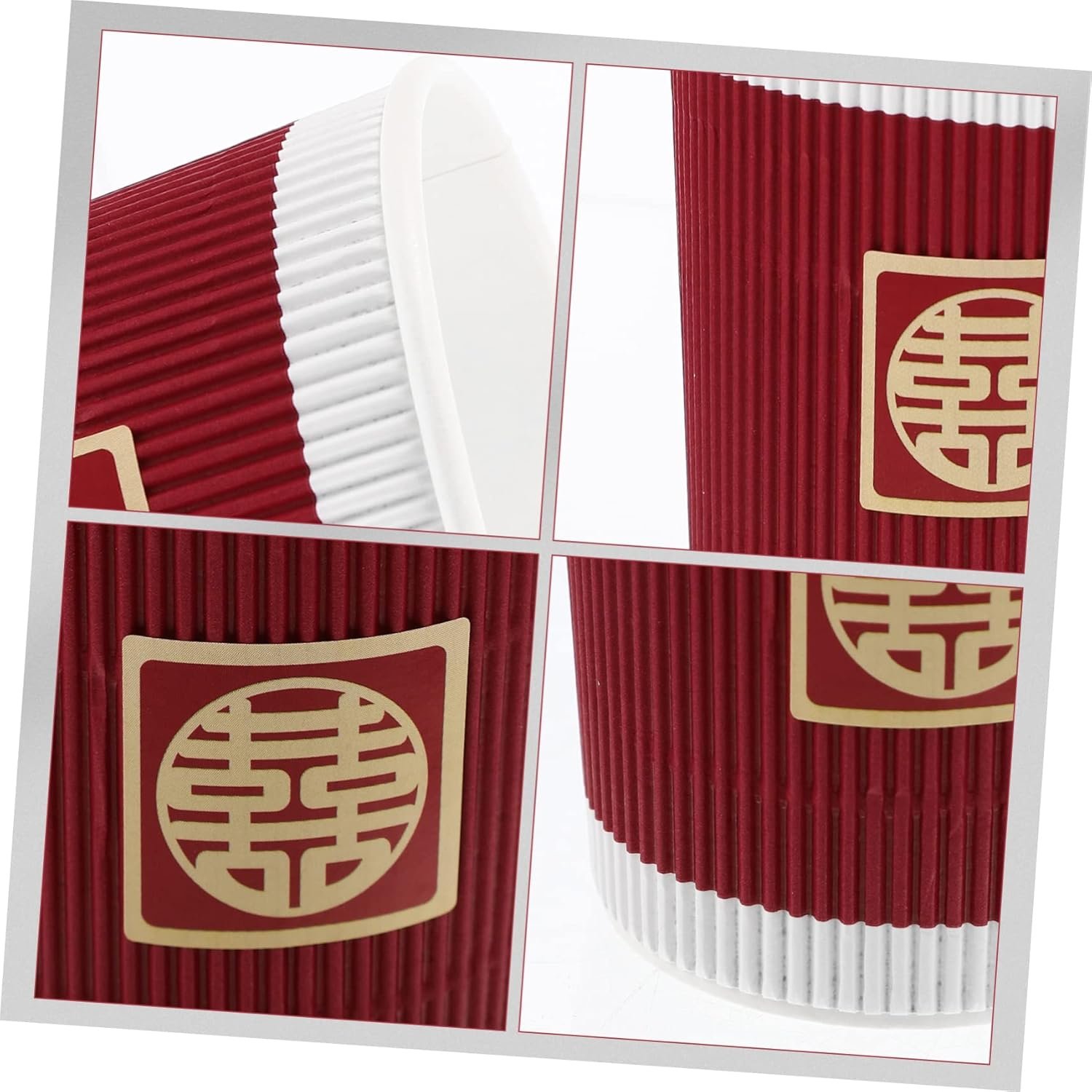 Großhandel 20 Stück Hochzeitsmotto Einweg-Papbecher mit elegantem Design in Pink und Blau, individueller Logo-Druck möglich, vom Hersteller für Bulk-Bestellungen erhältlich.