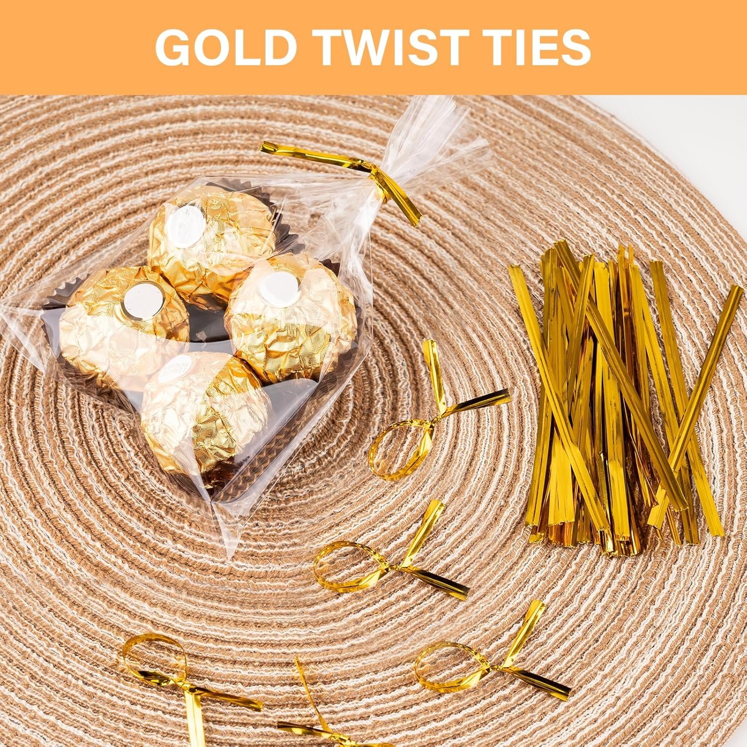 Großhandel Cellophane Taschen, 100 Stück 4x6 Zoll klare Kunststoff Goodie Beutel mit farbigen Drehverschlüssen, ideal für Cookies, Popcorn und kleine Geschenke, Individuelles Logo für Geburtstagsfeiern, OEM Hersteller Lösungen.