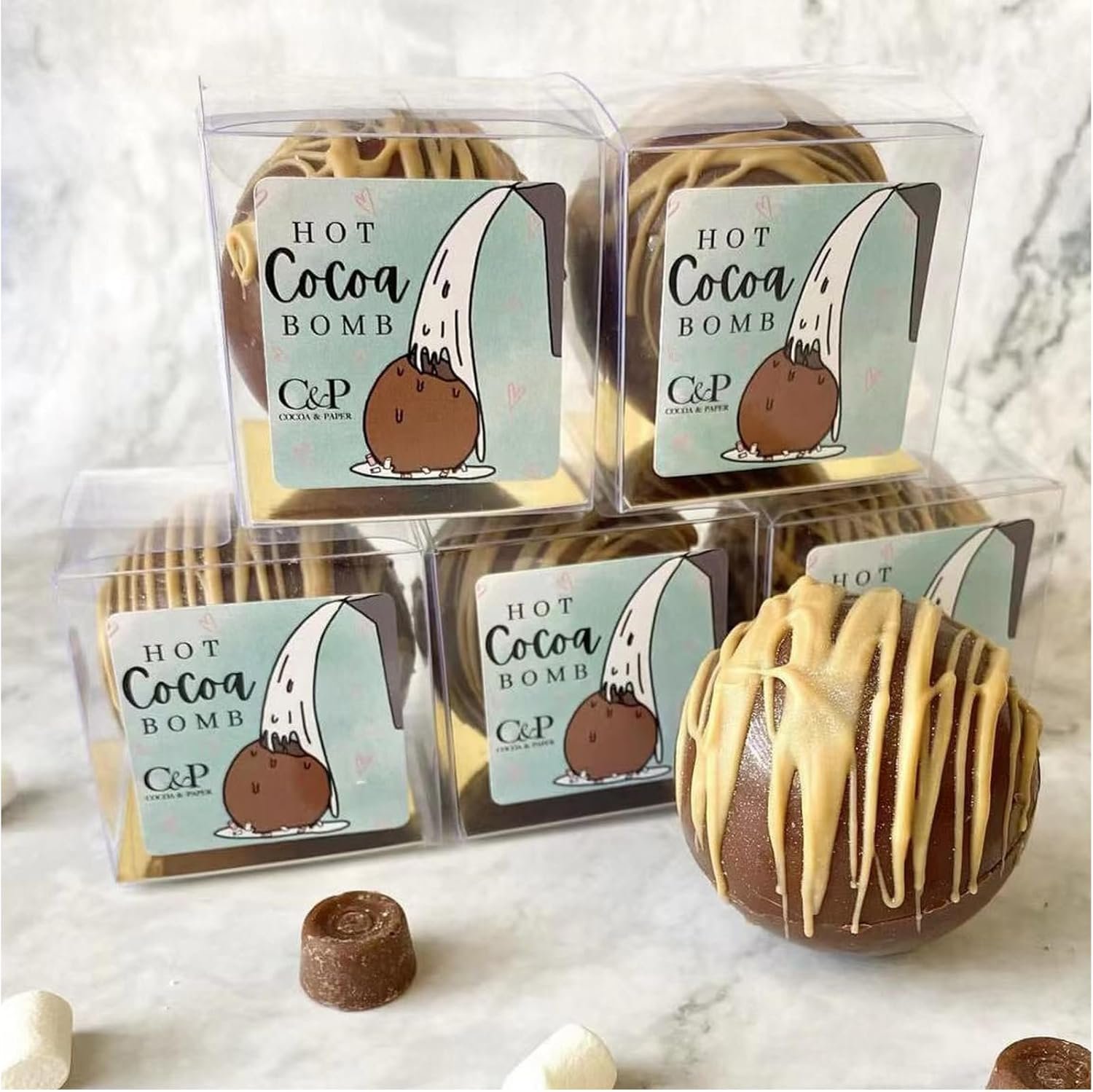 Großhandel 100 Stück 3x3x3 Zoll klare Kunststoff-Backboxen für heiße Schokoladenbomben, kleine Gebäckstücke und Kekse, Hersteller von individuellen Logos, Bulk-Angebot