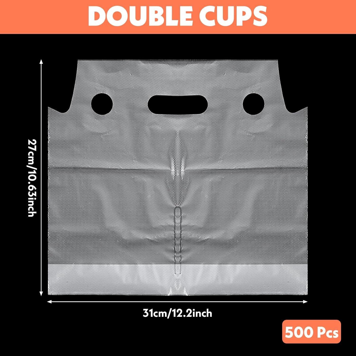 Großhandel 500er-Pack 2-Kup-Träger für Getränke, PE-Material Doppelbehälter mit Griff, individuell bedruckbar für Kaffee, Saft, Soda (30,98 cm L x 26,98 cm H) - Hersteller von Bulk-Lösungen für Getränke Großhandel 500er-Pack 2-Kup-Träger für Getränke, PE-Material Doppelbehälter mit Griff, individuell bedruckbar für Kaffee, Saft, Soda (30,98 cm L x 26,98 cm H) - Hersteller von Bulk-Lösungen für Getränke
