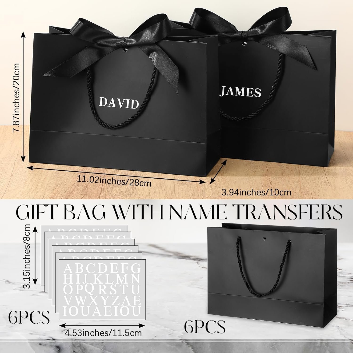 Großhandel 6er Pack personalisierte Geschenktüten mit Namen und Logo für Hochzeitsvorschläge, Junggesellenabschiede, Geburtstagsfeiern; individuelle Logos, Hersteller für besondere Anlässe, Bulk Rückgeschenke mit Handgriffen und Schleifen. Großhandel 6er Pack personalisierte Geschenktüten mit Namen und Logo für Hochzeitsvorschläge, Junggesellenabschiede, Geburtstagsfeiern; individuelle Logos, Hersteller für besondere Anlässe, Bulk Rückgeschenke mit Handgriffen und Schleifen.