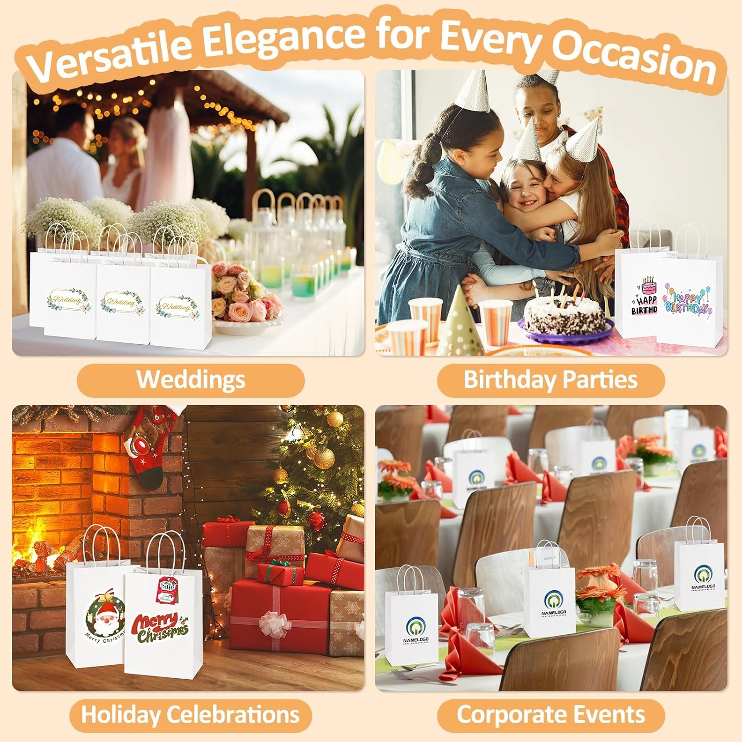 Großhandel 25 Stück weiße Geschenktüten 8 x 4,25 x 10,5 cm aus Kraftpapier mit Griffen für Geschenke, Einkauf, Handelswaren – individuelles Logo, Hersteller, Bulk-Verpackung Großhandel 25 Stück weiße Geschenktüten 8 x 4,25 x 10,5 cm aus Kraftpapier mit Griffen für Geschenke, Einkauf, Handelswaren – individuelles Logo, Hersteller, Bulk-Verpackung