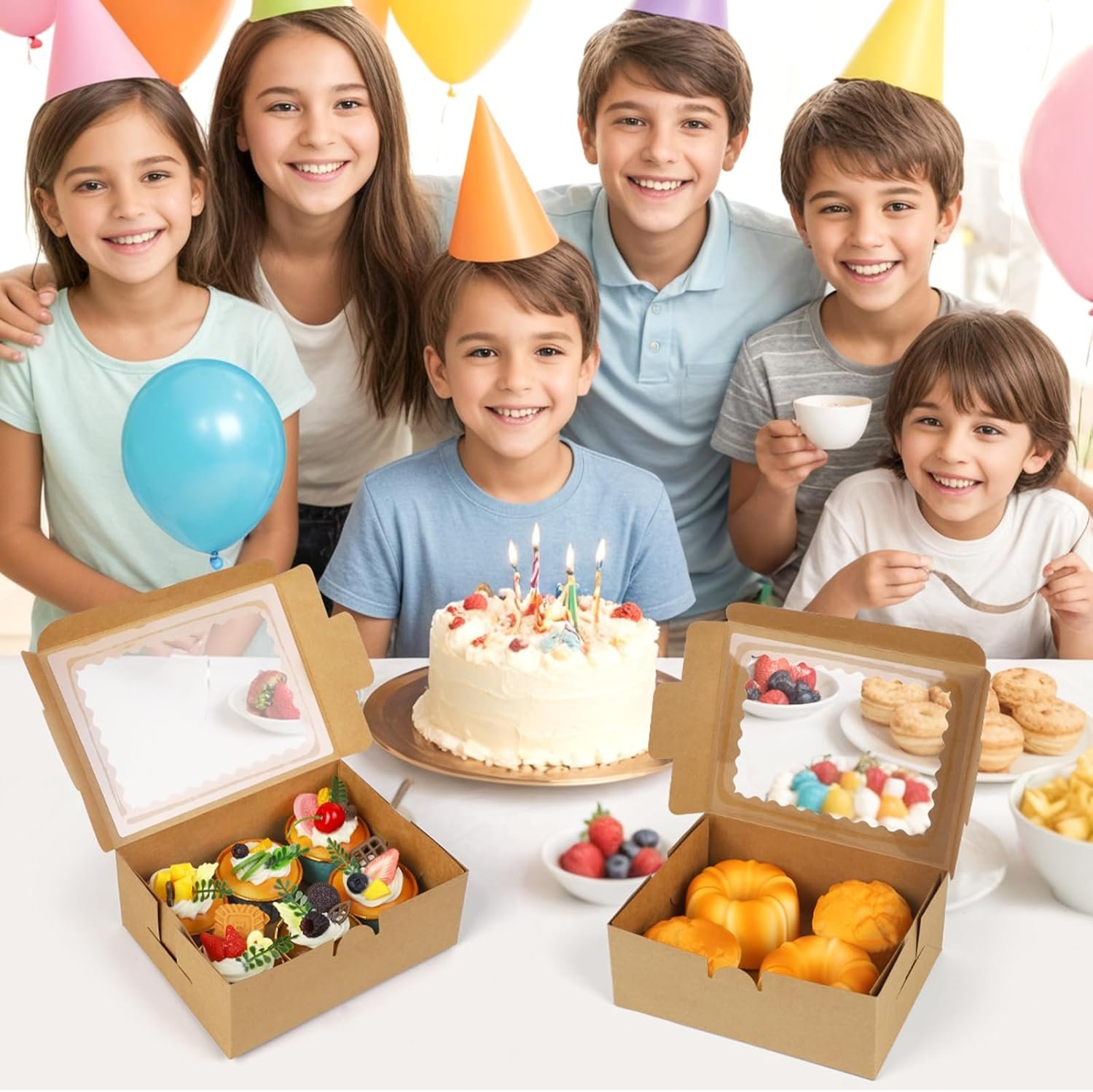 Großhandel Cupcake Boxen 24er Pack 8X6X3 Zoll, ideal für Cookies, ideal für Eigenmarke, mit Fenster, Kraftpapier-Bäckerei-Box für Donuts, Macarons und besondere Leckereien, vom Hersteller. Großhandel Cupcake Boxen 24er Pack 8X6X3 Zoll, ideal für Cookies, ideal für Eigenmarke, mit Fenster, Kraftpapier-Bäckerei-Box für Donuts, Macarons und besondere Leckereien, vom Hersteller.