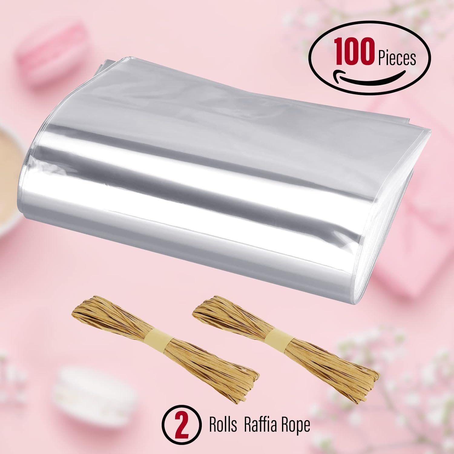 Großhandel 100 Stück klare flache Cellophan-Seifenbeutel für die Verpackung 4,9'' x 7,9'' kleine Mini-Seifen- und Keksverpackungen mit Raffia-Rope für Hochzeit, Weihnachten, Bastelgeschenke, OEM und Eigenmarke. Großhandel 100 Stück klare flache Cellophan-Seifenbeutel für die Verpackung 4,9'' x 7,9'' kleine Mini-Seifen- und Keksverpackungen mit Raffia-Rope für Hochzeit, Weihnachten, Bastelgeschenke, OEM und Eigenmarke.