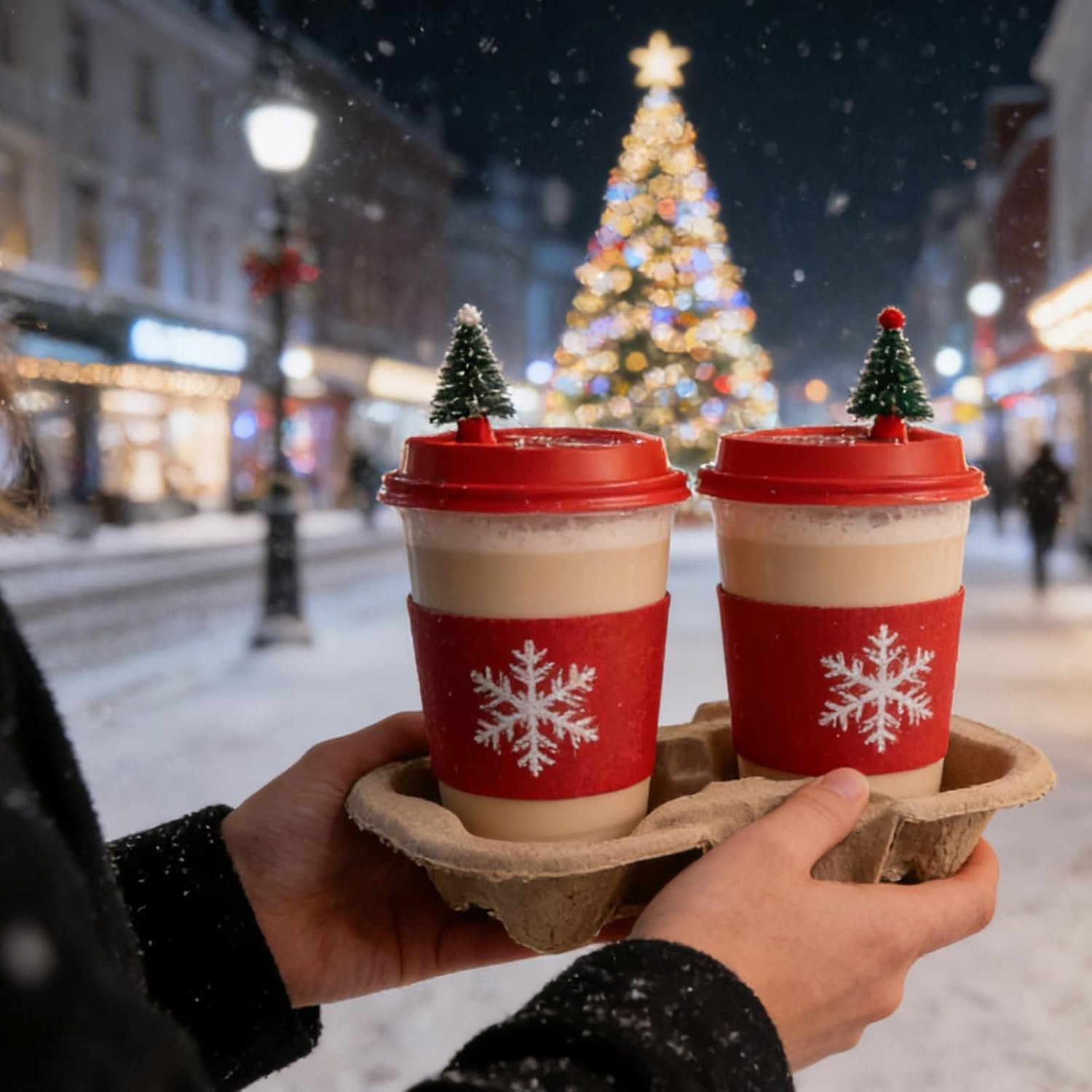 Großhandel 100er Pack Pulp-Fasern Trinkträger, biologische Einweg-Cup-Halter für heiße und kalte Getränke, individueller Logo-Druck für Kaffeehäuser, Restaurants, Saftbars, Hersteller von Trinkhaltern in Bulk.