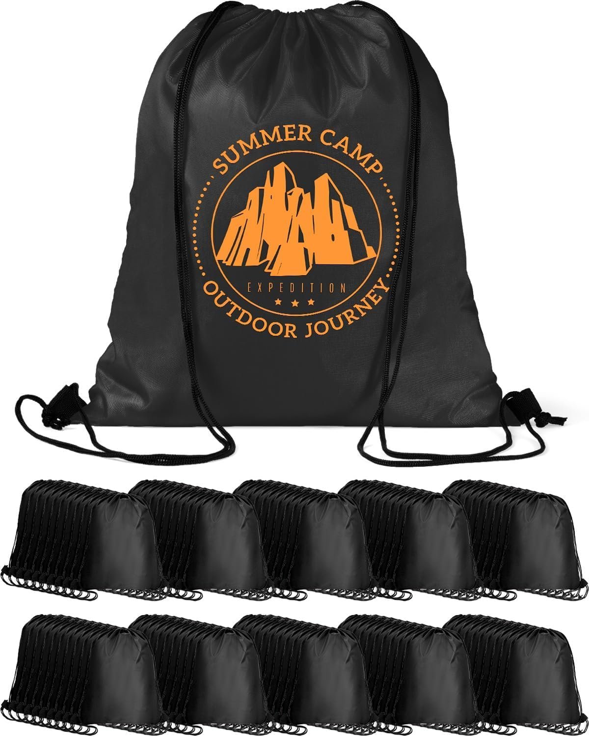 Großhandel 100 Pcs Drawstring Rucksäcke 13,4x16,5 Zoll für DIY-Projekte, wasserfeste Beutel für Team, Familie, Obdachlose, individuelles Logo, direkt vom Hersteller.