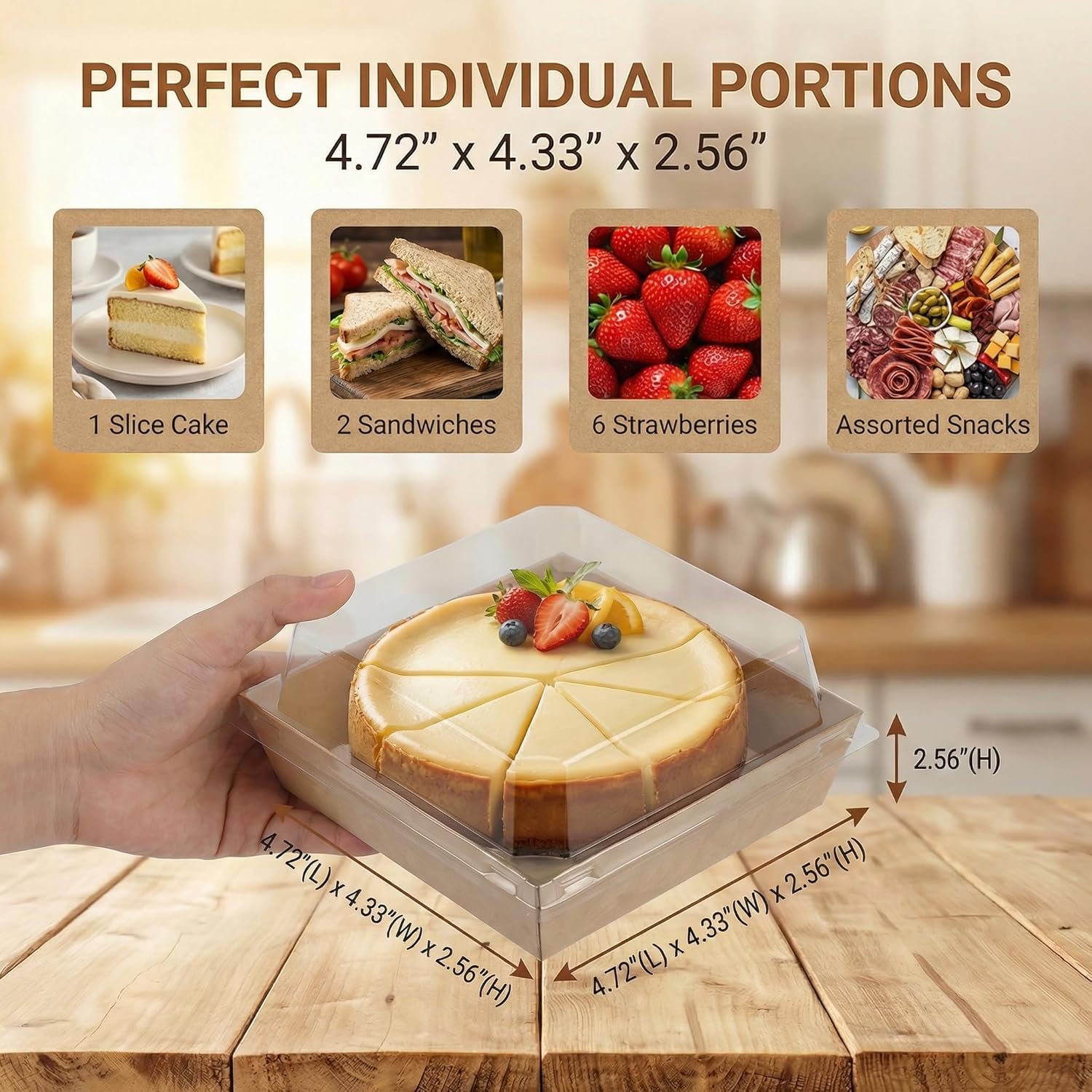 Großhandel 60er Pack kleine Charcuterie-Boxen mit klaren Deckeln, individuelle Mini-Papier-Charcuterie-Boards mit Deckel, OEM-Optionen für Lebensmittel, Sushi, Sandwich, Charcuterie-Zubehör in Bulk.