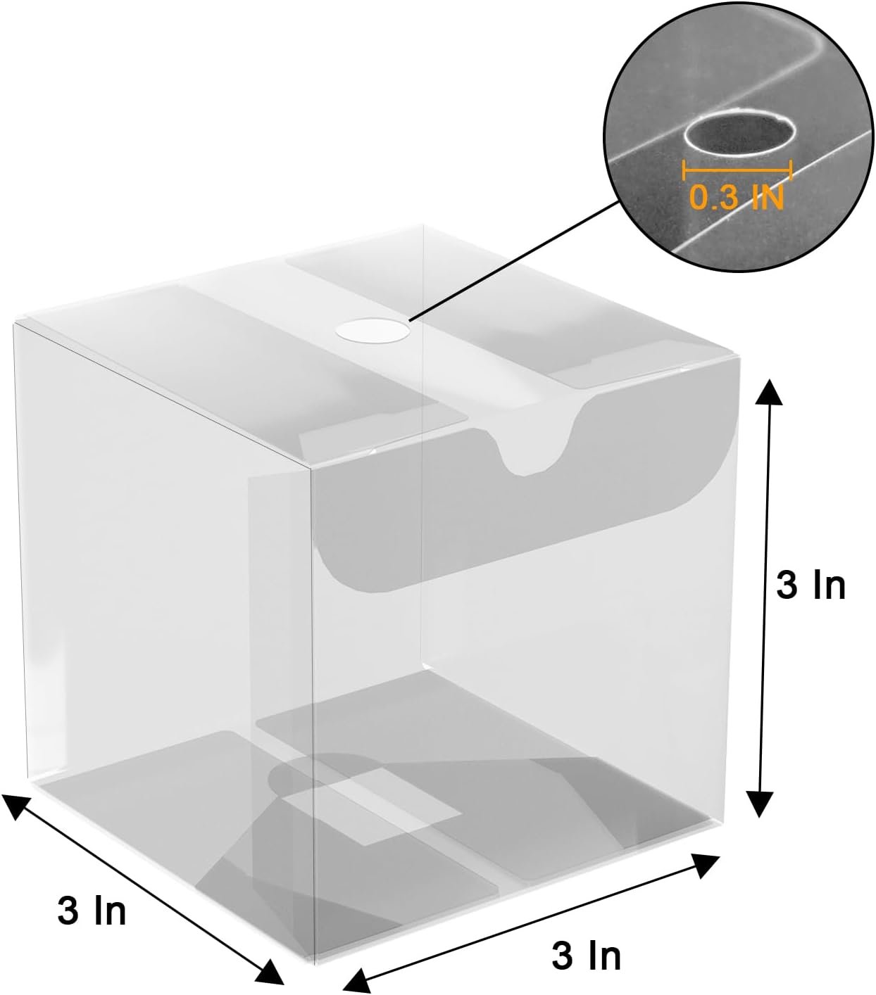 Großhandel 100 Stück Klare Geschenkboxen 3x3x3 Zoll für Schokoladenbomben, Cupcakes und Macarons, Individuelles Logo für Hochzeiten und Geburtstagsfeiern, Hersteller für große Mengen.