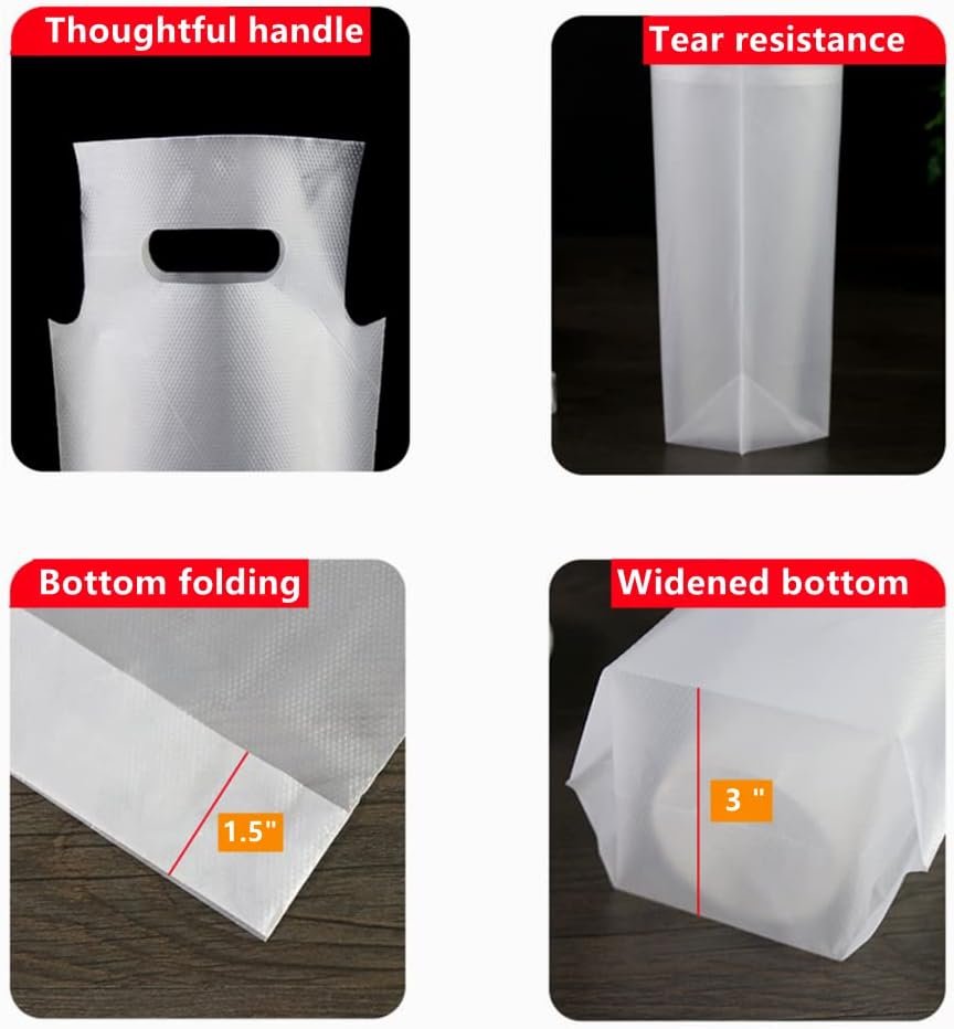 Großhandel 32oz Trinkverpackungsbeutel mit Griff, 100 Stück klare Kunststofftaschen für Getränkebehälter, Individuelles Logo für Lieferservice, Hersteller von Verpackungslösungen