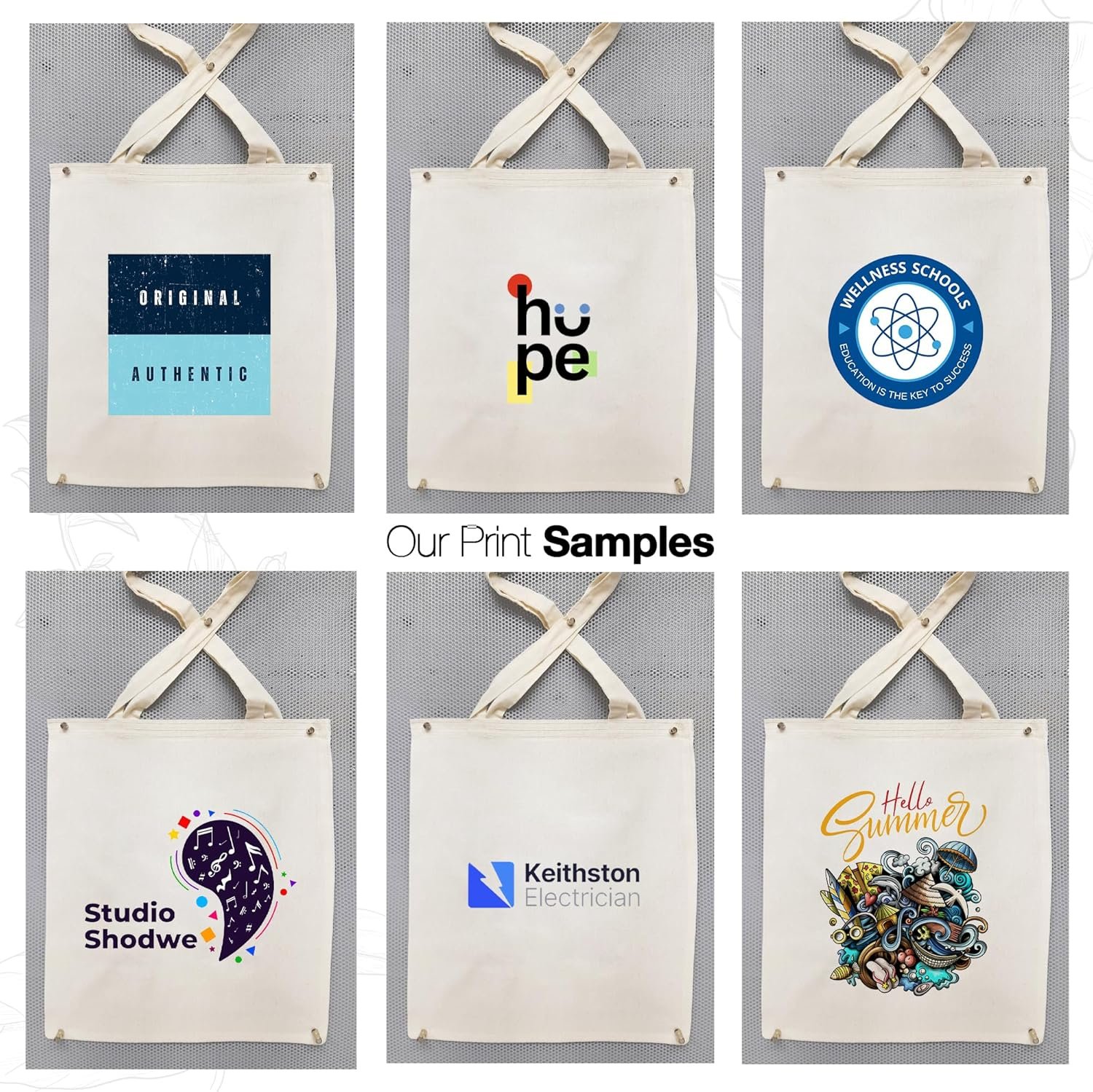 Großhandels-Packung mit 10/50/100 individuellen Canvas-Tragetaschen – wiederverwendbare Taschen für OEM-Business Branding-Events Großhandels-Packung mit 10/50/100 individuellen Canvas-Tragetaschen – wiederverwendbare Taschen für OEM-Business Branding-Events