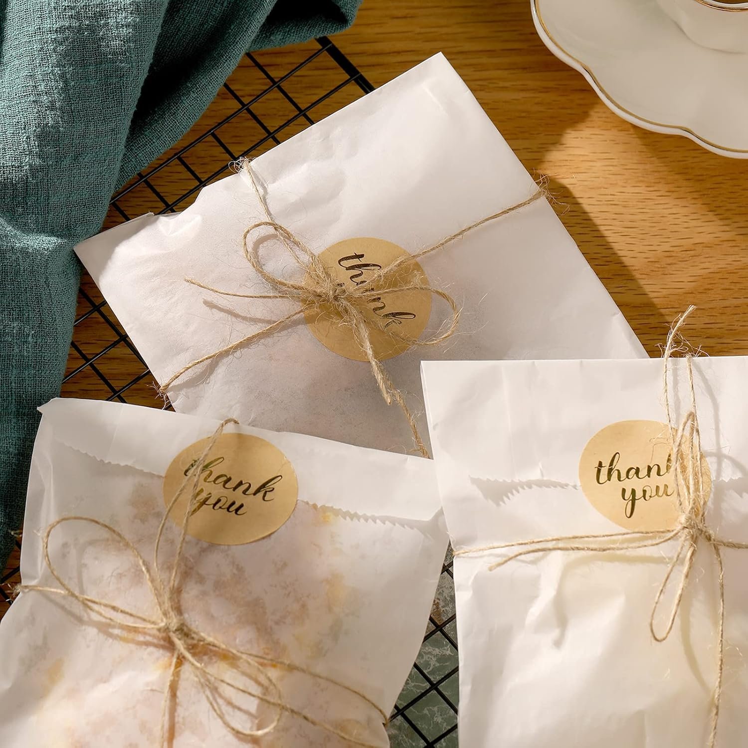 Großhandel 100 Stück Glassine Wachspapiertüten 5