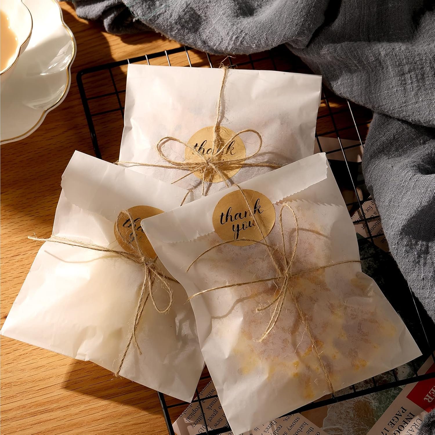 Großhandel 100 Stück Glassine Wachspapiertüten 5