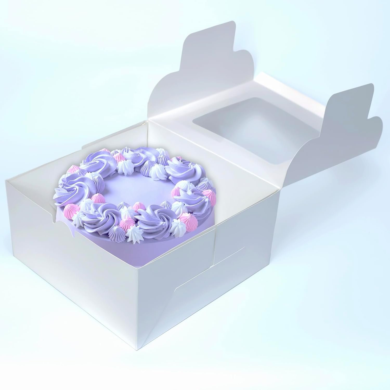 Großhandel 5 Sets Kuchenboxen 10x10x5 Zoll mit Cake Boards, Hersteller von hochwertigen Backwarenboxen, individuelles Logo verfügbar