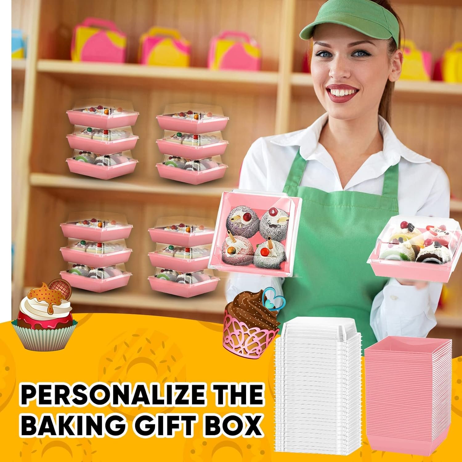 Großhandel 100 Stück Charcuterie Boxen mit klaren Lids für Valentinstag Geschenk, 5 Zoll Keksboxen, Einweg Kuchenbehälter, Papier quadratische Keksbehälter, Desserts für Sandwich, Schnitte Kuchen, heiße Kakao-Bomben, Erdbeeren (Rosa) - Individuelles Logo, OEM Großhandel 100 Stück Charcuterie Boxen mit klaren Lids für Valentinstag Geschenk, 5 Zoll Keksboxen, Einweg Kuchenbehälter, Papier quadratische Keksbehälter, Desserts für Sandwich, Schnitte Kuchen, heiße Kakao-Bomben, Erdbeeren (Rosa) - Individuelles Logo, OEM