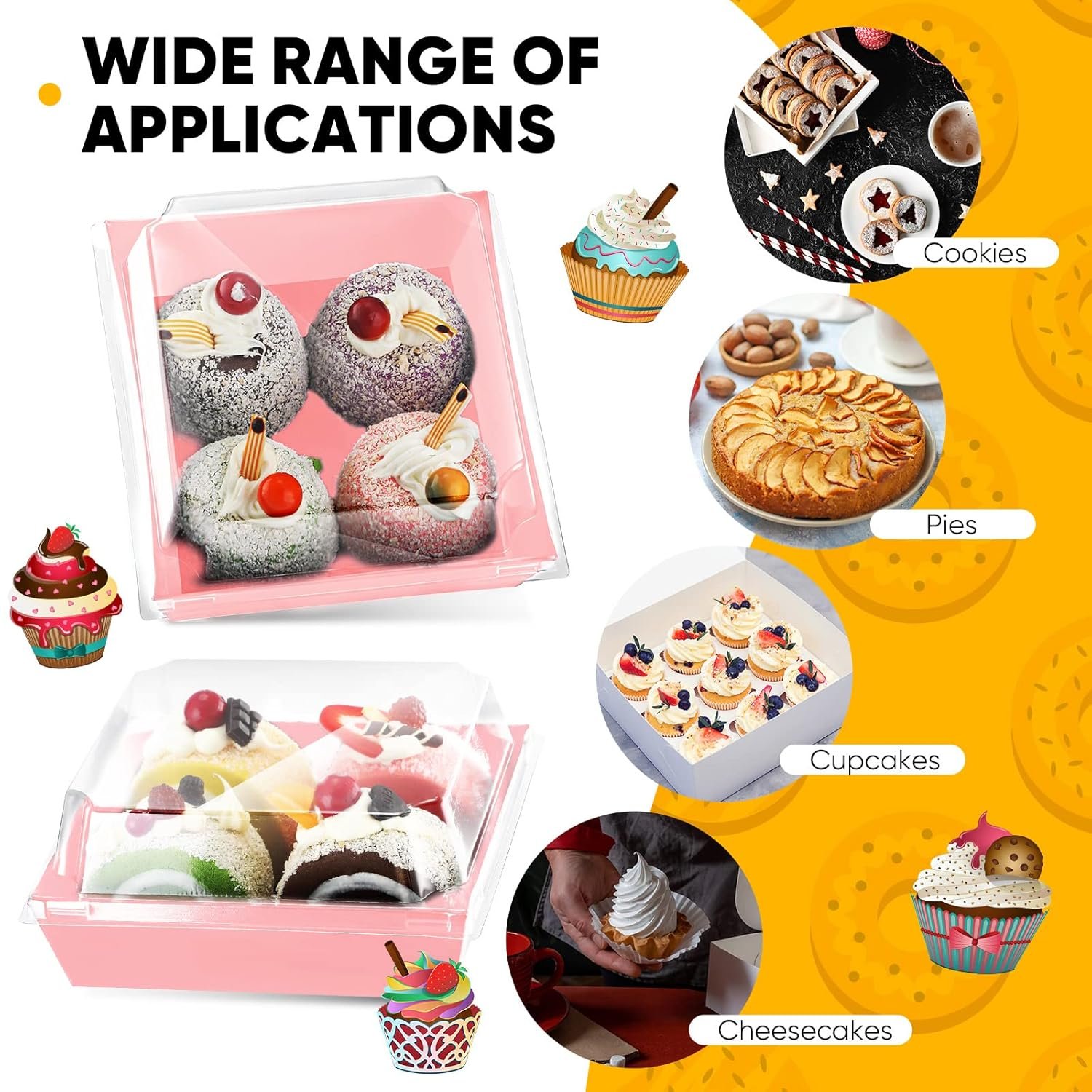 Großhandel 100 Stück Charcuterie Boxen mit klaren Lids für Valentinstag Geschenk, 5 Zoll Keksboxen, Einweg Kuchenbehälter, Papier quadratische Keksbehälter, Desserts für Sandwich, Schnitte Kuchen, heiße Kakao-Bomben, Erdbeeren (Rosa) - Individuelles Logo, OEM Großhandel 100 Stück Charcuterie Boxen mit klaren Lids für Valentinstag Geschenk, 5 Zoll Keksboxen, Einweg Kuchenbehälter, Papier quadratische Keksbehälter, Desserts für Sandwich, Schnitte Kuchen, heiße Kakao-Bomben, Erdbeeren (Rosa) - Individuelles Logo, OEM