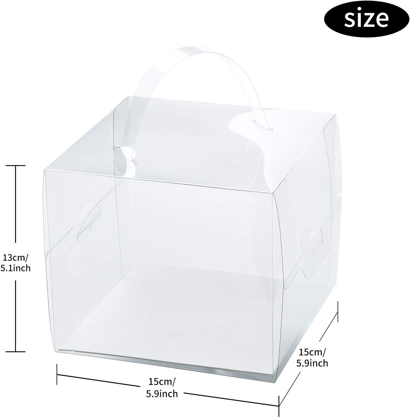 Großhandel 6x6x5 Zoll transparente Kuchenboxen, 20 Stück klare Geschenkbox für Kuchen, Schokolade, Donuts, OEM Optionen verfügbar, ideale Verpackung für Feierlichkeiten wie Party, Hochzeit und Abschluss. Großhandel 6x6x5 Zoll transparente Kuchenboxen, 20 Stück klare Geschenkbox für Kuchen, Schokolade, Donuts, OEM Optionen verfügbar, ideale Verpackung für Feierlichkeiten wie Party, Hochzeit und Abschluss.