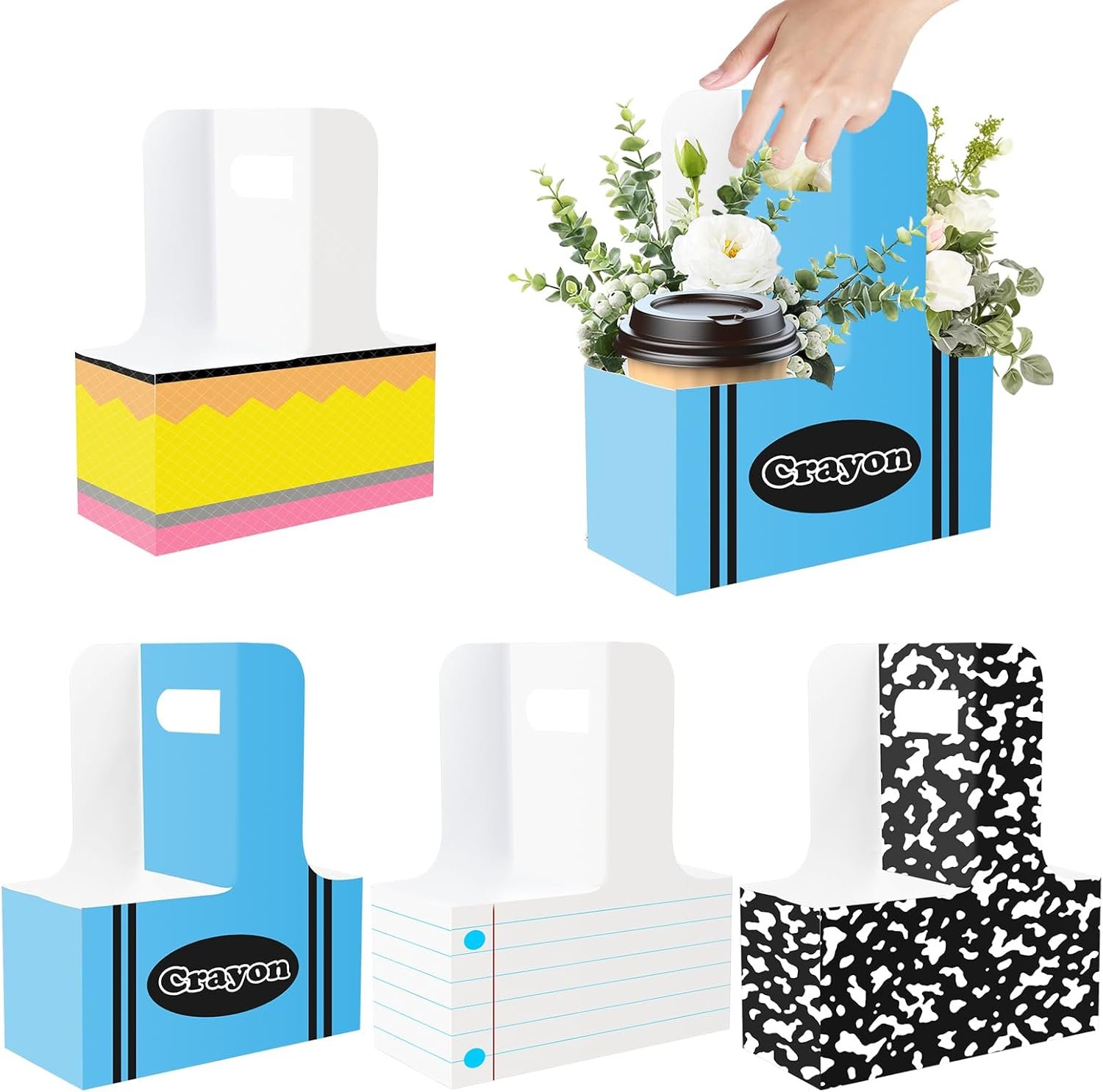 Großhandel 50er Pack Lehrer Dankeschön Geschenke, tragbarer Getränketräger mit Griff für heiße und kalte Getränke, individuelles Logo für Schulanfang, OEM Lösungen für eine perfekte Präsentation.