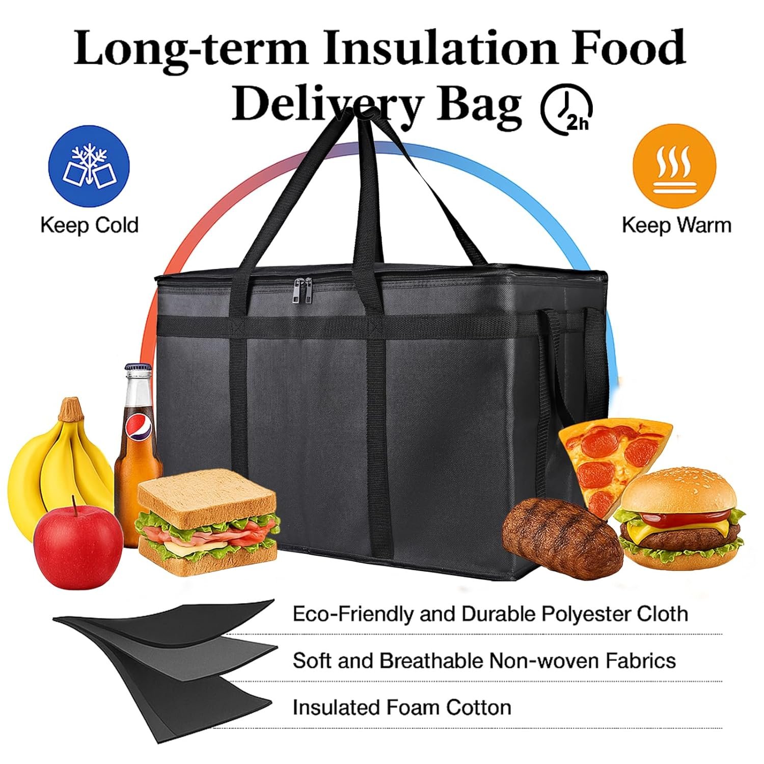 Großhandel XXXL Pizza Kühltaschen, individueller Logo-Eindruck, thermische Lebensmittellieferungstasche für Catering, Einkauf, Reisen und Fahrten, OEM, Warm- und Kalttransport. Großhandel XXXL Pizza Kühltaschen, individueller Logo-Eindruck, thermische Lebensmittellieferungstasche für Catering, Einkauf, Reisen und Fahrten, OEM, Warm- und Kalttransport.