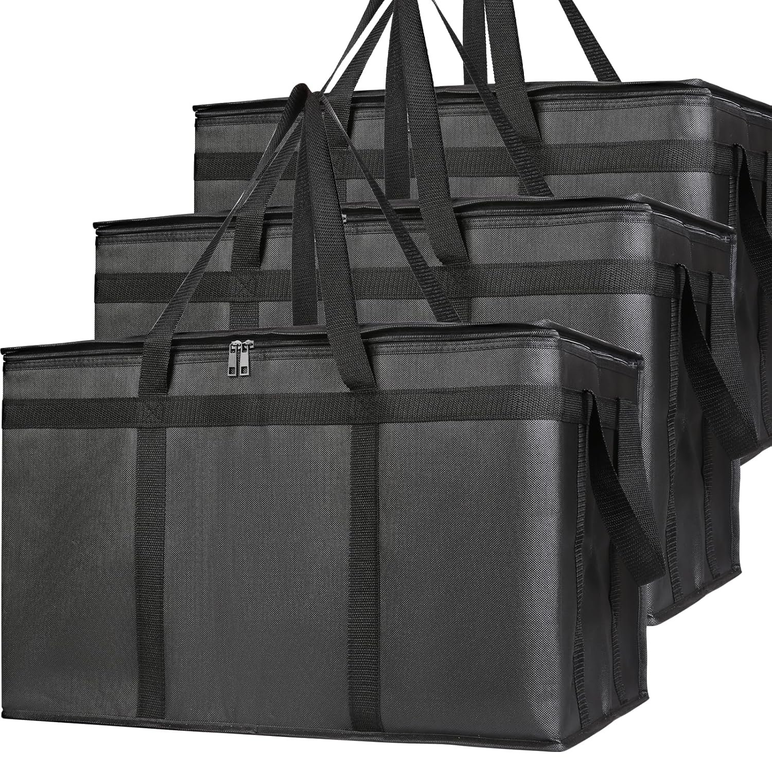 Großhandel XXXL Pizza Kühltaschen, individueller Logo-Eindruck, thermische Lebensmittellieferungstasche für Catering, Einkauf, Reisen und Fahrten, OEM, Warm- und Kalttransport.