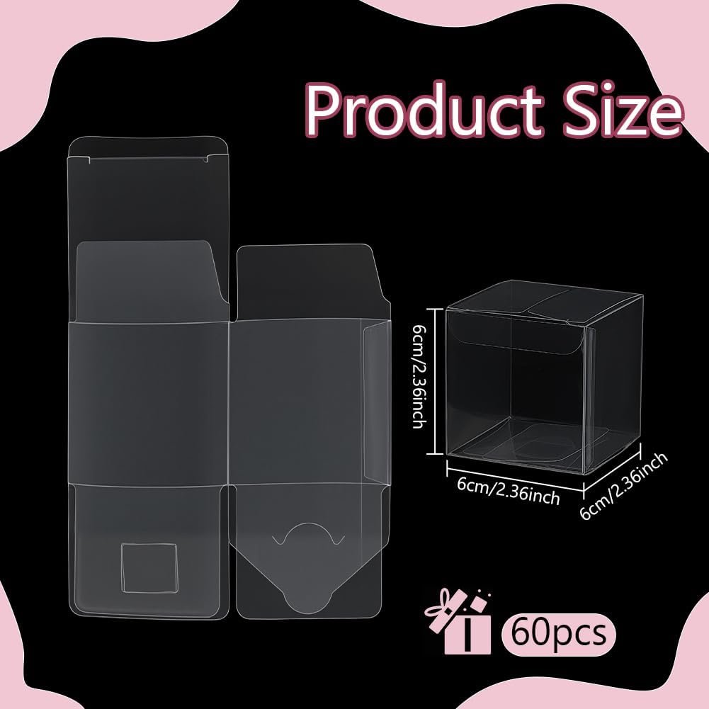 Großhandel 60 Stück transparente Kunststoff Geschenkboxen 2.4x2.4x2.4 Zoll für Süßigkeiten, Schokolade und Desserts, individuell bedruckbare Verpackungen für Hochzeiten, Partys, Halloween und Weihnachten, Hersteller von festlichen Geschenkverpackungen, OEM Optionen verfügbar. Großhandel 60 Stück transparente Kunststoff Geschenkboxen 2.4x2.4x2.4 Zoll für Süßigkeiten, Schokolade und Desserts, individuell bedruckbare Verpackungen für Hochzeiten, Partys, Halloween und Weihnachten, Hersteller von festlichen Geschenkverpackungen, OEM Optionen verfügbar.