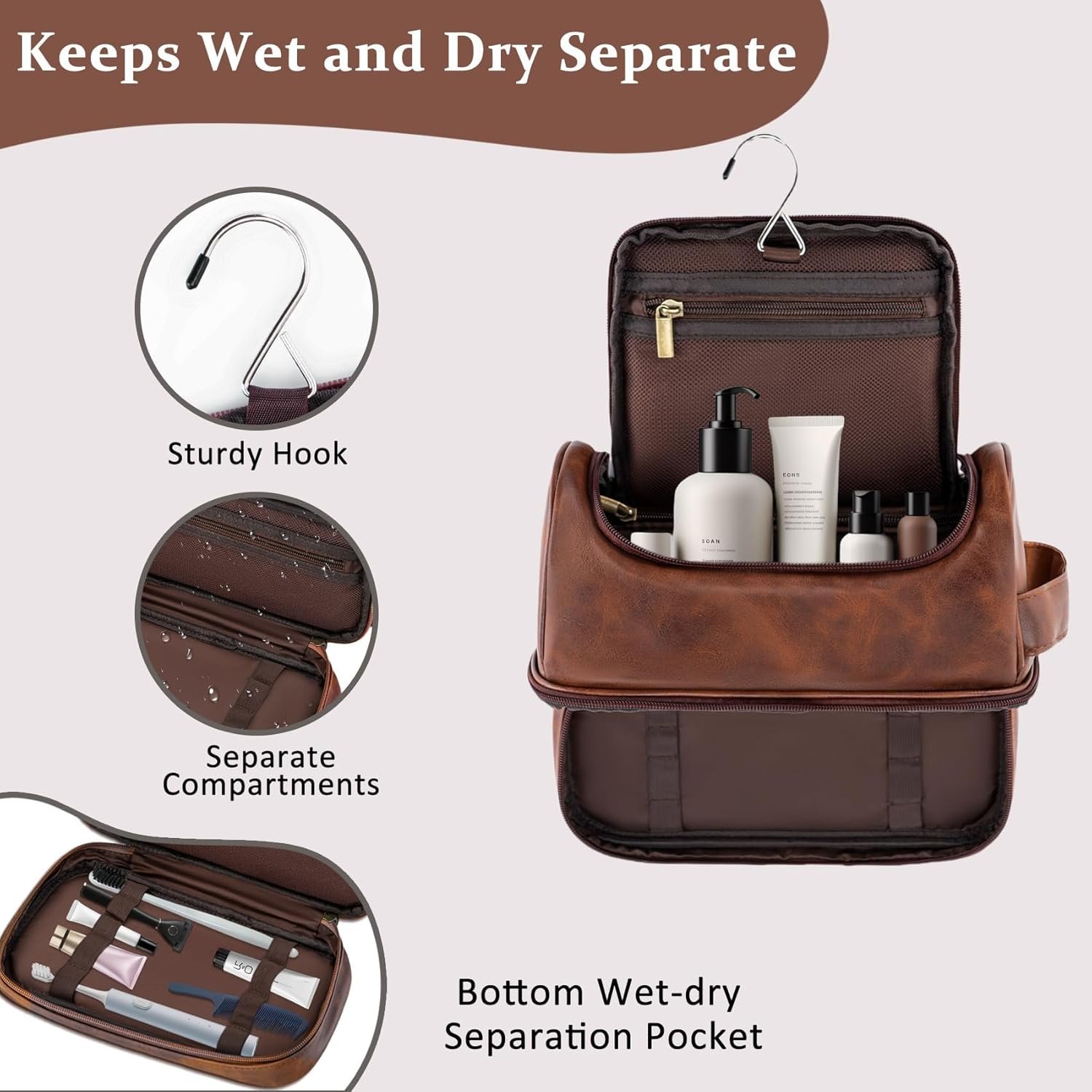 Großhandel personalisierte Kulturbeutel für Männer, individuelles Logo PU-Leder wasserfeste Dopp Kit für Reisen, Hersteller von maßgeschneiderten Toiletry Organisern in Reddish Brown, Bulk Geschenke für Männer. Großhandel personalisierte Kulturbeutel für Männer, individuelles Logo PU-Leder wasserfeste Dopp Kit für Reisen, Hersteller von maßgeschneiderten Toiletry Organisern in Reddish Brown, Bulk Geschenke für Männer.
