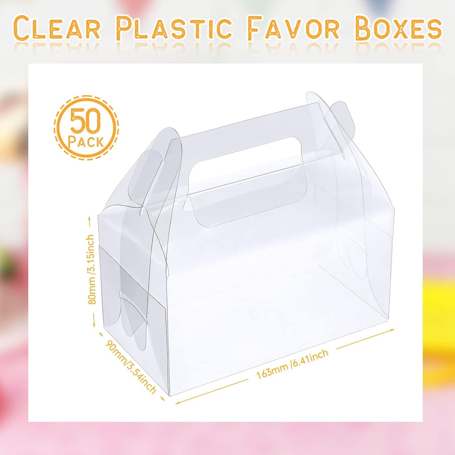 Großhandel klarsicht Gabel Geschenkboxen für Süßigkeiten, 50 Packungen, 6,3 x 3,5 x 3,2 Zoll, als individuelle Logo-Option für Markenbildung, ideal für Dessert, Kekse, Geburtstage, Baby-Shower, Hochzeiten und Feiertage. Hersteller von Kunststoffpartytüten in Großmenge. Großhandel klarsicht Gabel Geschenkboxen für Süßigkeiten, 50 Packungen, 6,3 x 3,5 x 3,2 Zoll, als individuelle Logo-Option für Markenbildung, ideal für Dessert, Kekse, Geburtstage, Baby-Shower, Hochzeiten und Feiertage. Hersteller von Kunststoffpartytüten in Großmenge.