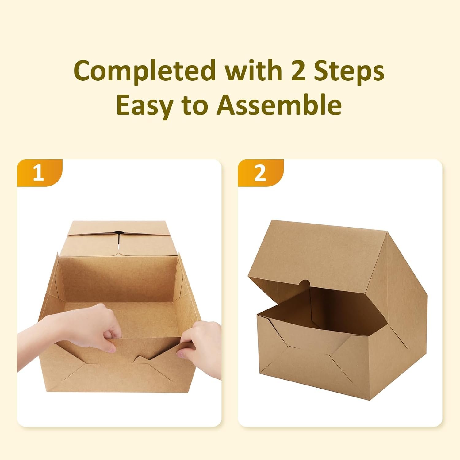 Großhandel 10x10x5-Zoll Kuchenboxen mit Fenster aus braunem Karton für Torten, Kekse, Gebäck, Pralinen, Geburtstagsparty, Hochzeit - Individuelles Logo - OEM Hersteller 25 Stück Großhandel 10x10x5-Zoll Kuchenboxen mit Fenster aus braunem Karton für Torten, Kekse, Gebäck, Pralinen, Geburtstagsparty, Hochzeit - Individuelles Logo - OEM Hersteller 25 Stück