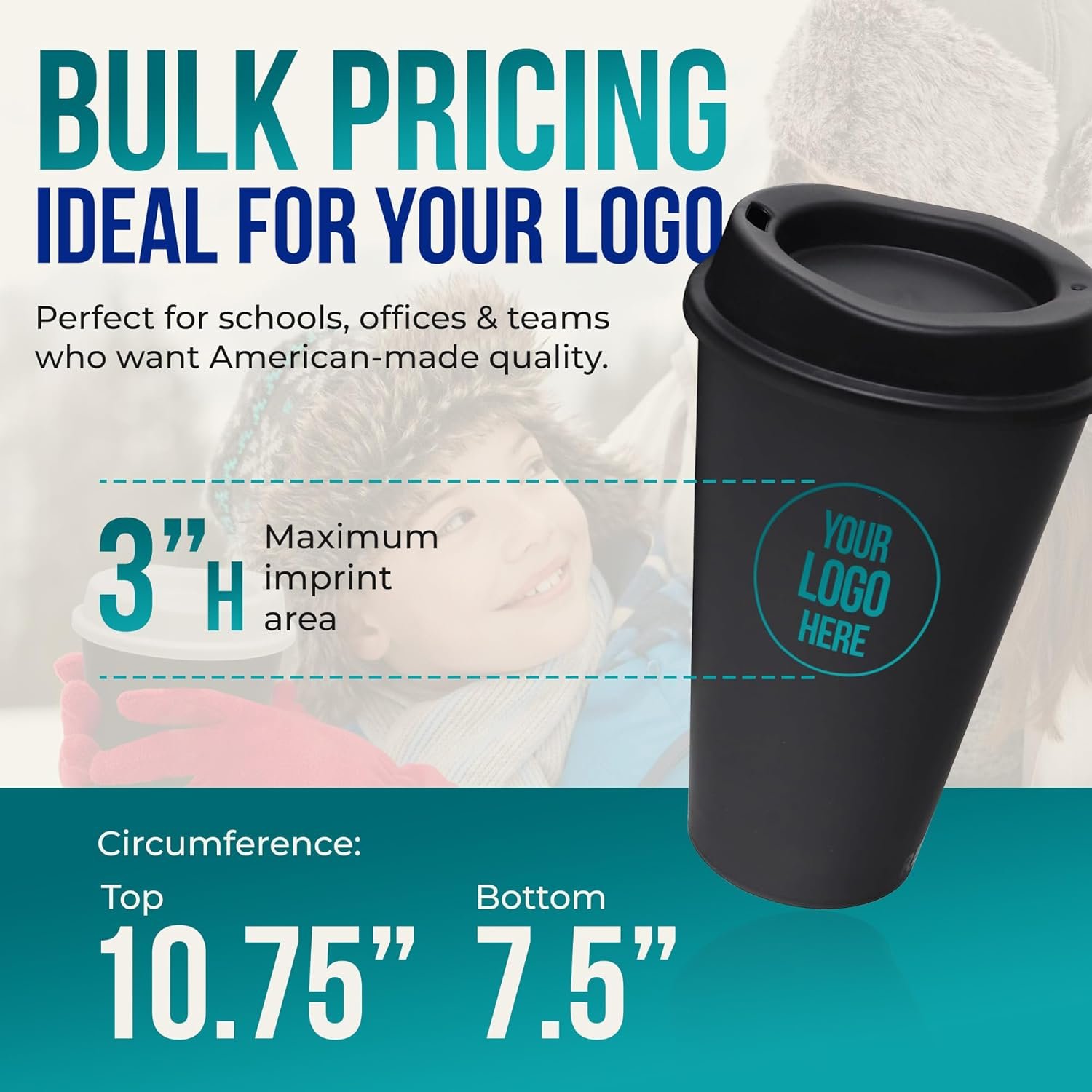 Großhandel 16 oz wiederverwendbare Kaffeetassen mit Deckeln 2er-Pack, OEM für heiße oder kalte Getränke, spülmaschinen- und mikrowellengeeignet, individueller Logo-Druck, schwarz