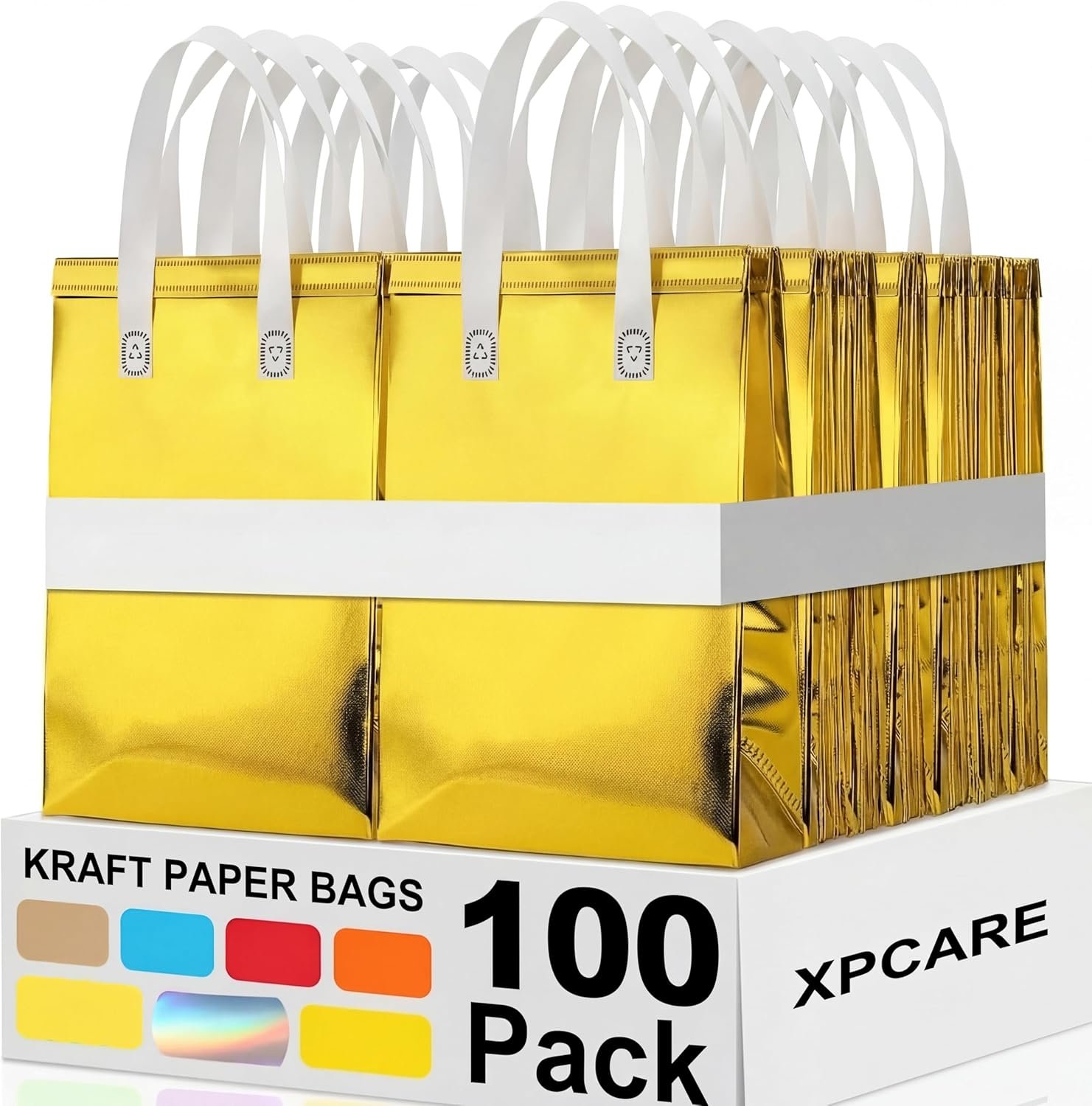 100 Pcs individuelle Logo Thermobags Großhandel für Essen Lieferung, isolierte Taschen für heiße und kalte Speisen, OEM Take Away Taschen für Kaffee, Milch, Meeresfrüchte, Pizza, Catering, Restaurant