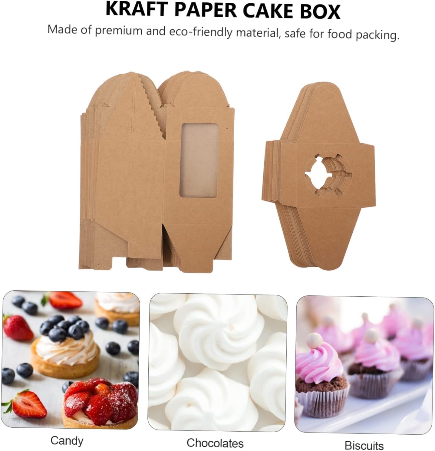 Großhandel 20 Stück Dessertboxen mit Deckel für Cupcakes und Muffins, individuell bedruckte Behälter vom Hersteller, ideal für Bulk-Bestellungen.