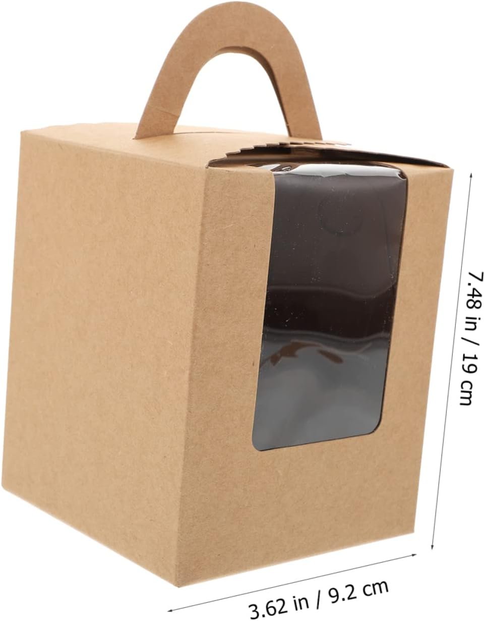 Großhandel 20 Stück Dessertboxen mit Deckel für Cupcakes und Muffins, individuell bedruckte Behälter vom Hersteller, ideal für Bulk-Bestellungen.