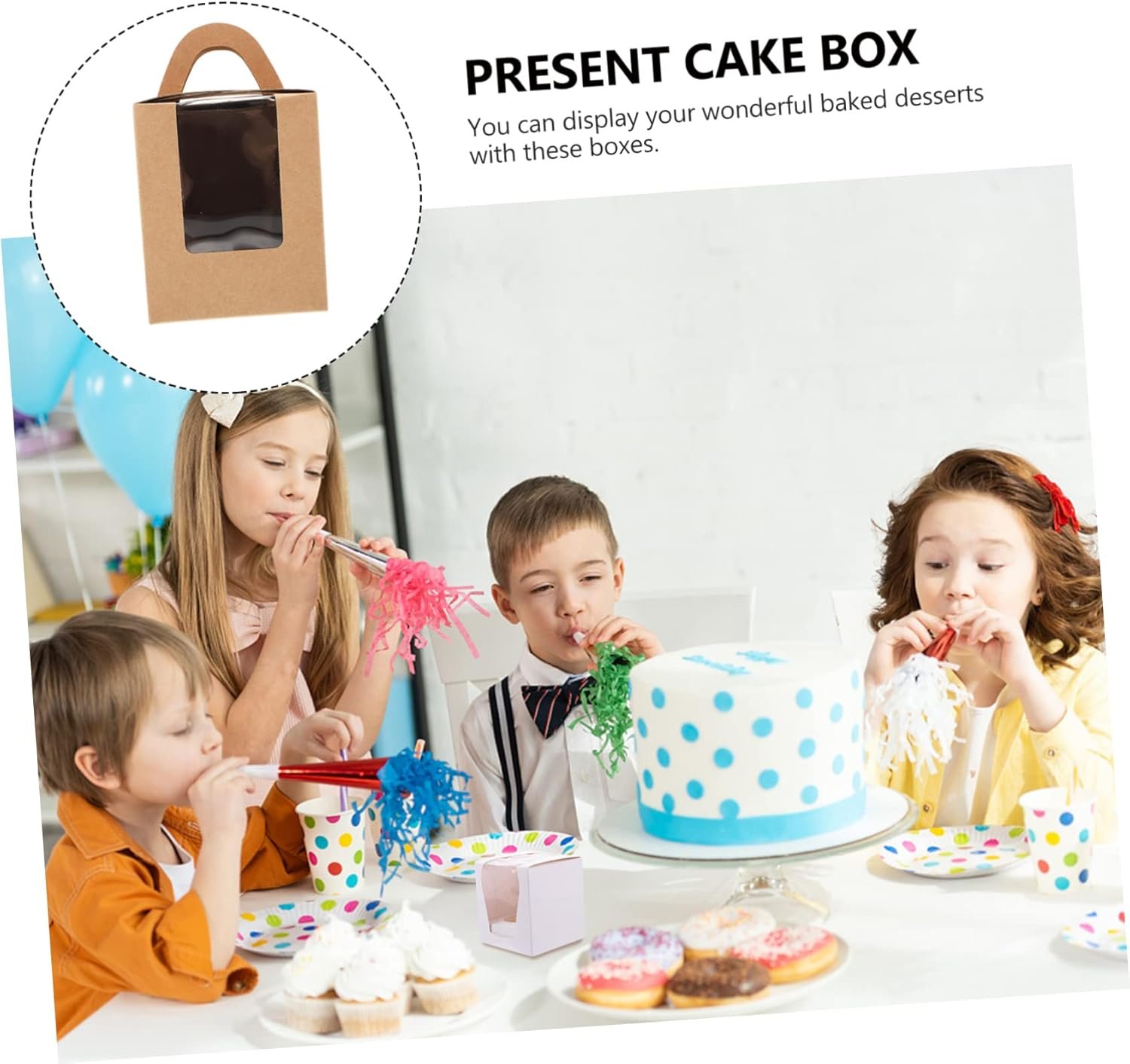 Großhandel 20 Stück Dessertboxen mit Deckel für Cupcakes und Muffins, individuell bedruckte Behälter vom Hersteller, ideal für Bulk-Bestellungen.